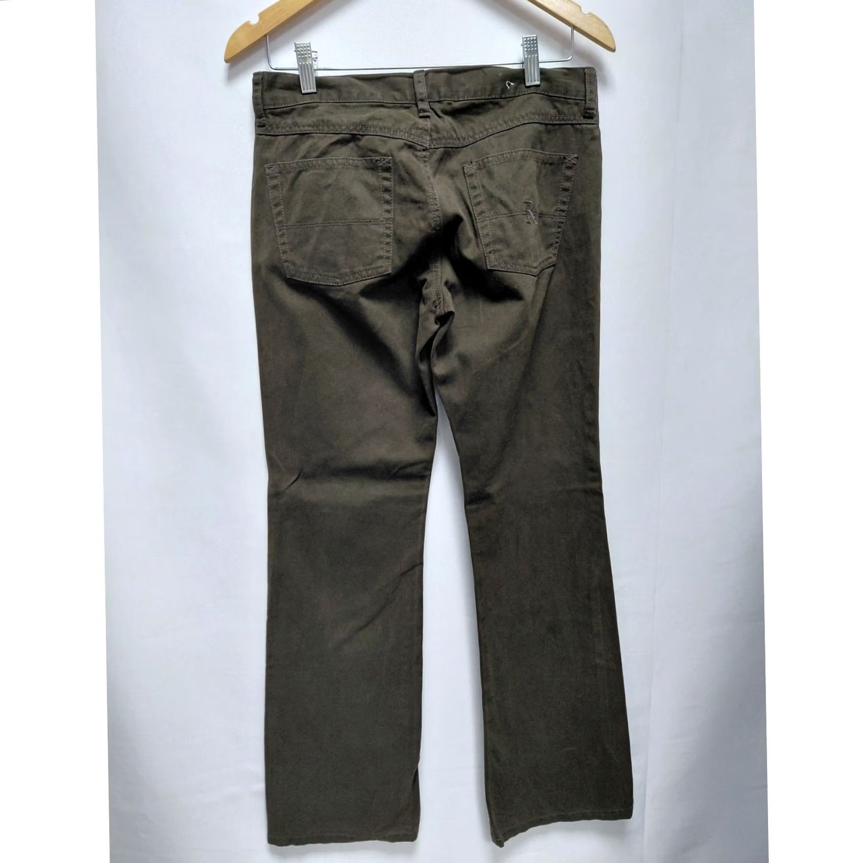 Vintage Polo Jeans Company Ralph Lauren Olive Green Pants Denim Size 6x32 Size 28" / US 6 / IT 42 - 2 Thumbnail