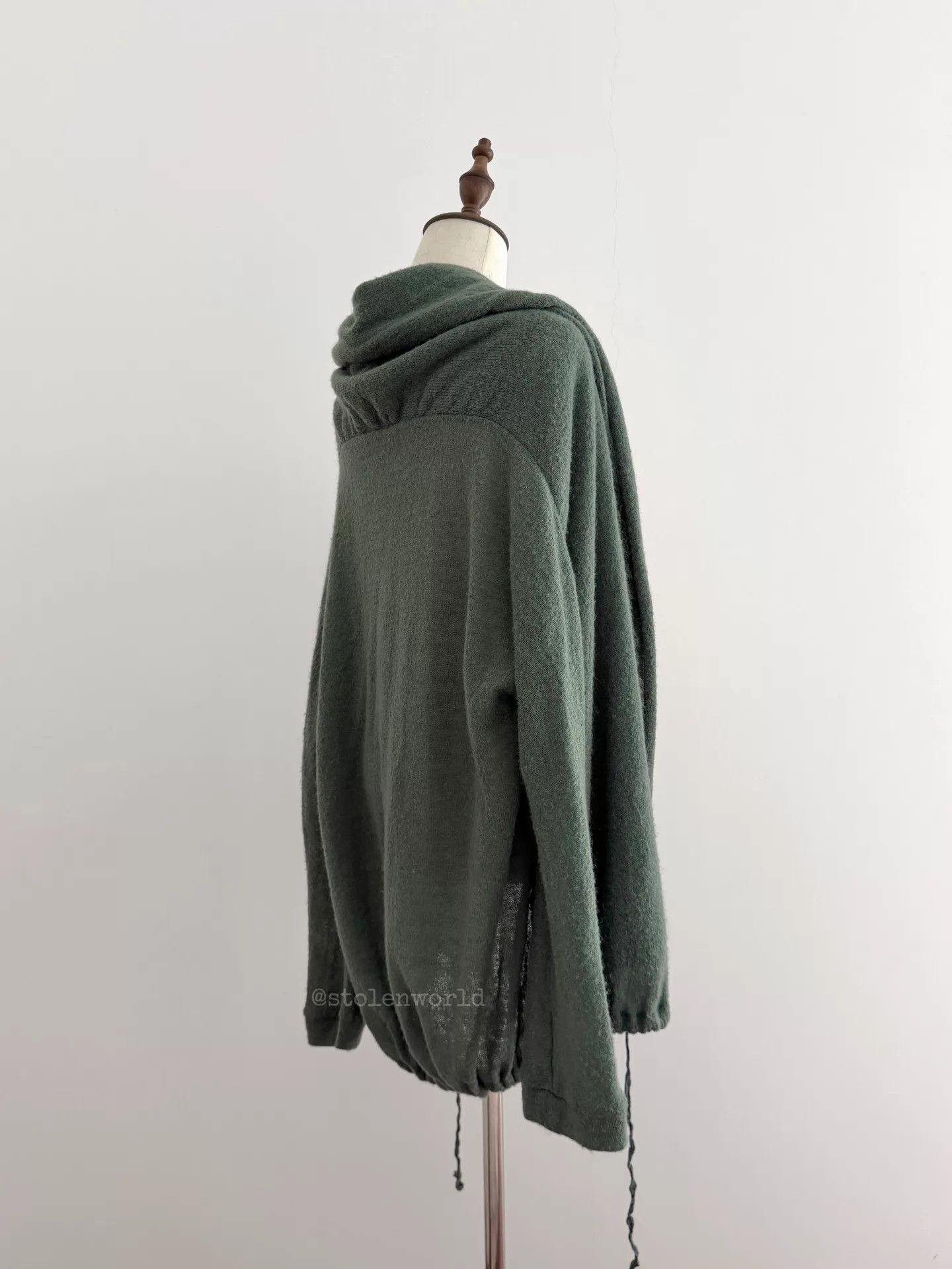 Yohji Yamamoto Yohji Yamamoto Y's Gray-Green Irregular Knit Cardigans Size L / US 10 / IT 46 - 4 Thumbnail