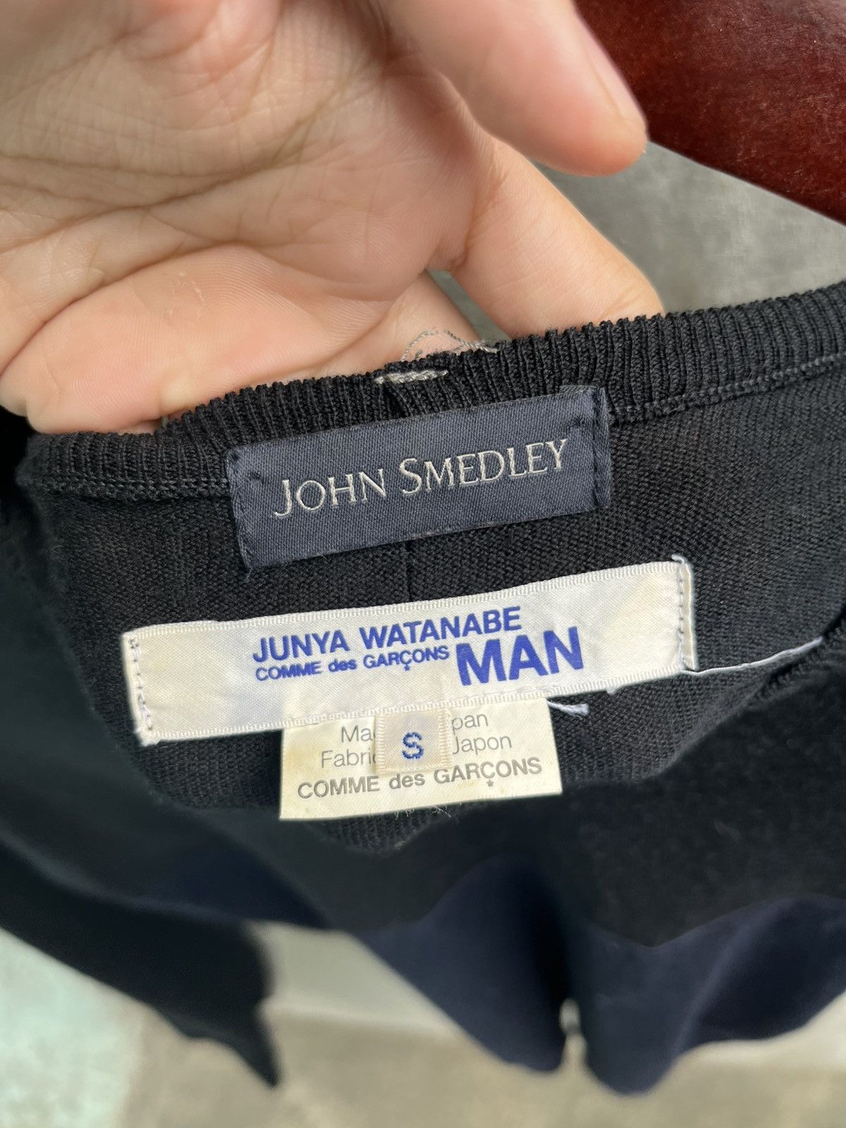 Junya Watanabe John Smedley AW10 Reverse Overlock Wool Sweater Size US S / EU 44-46 / 1 - 7 Thumbnail