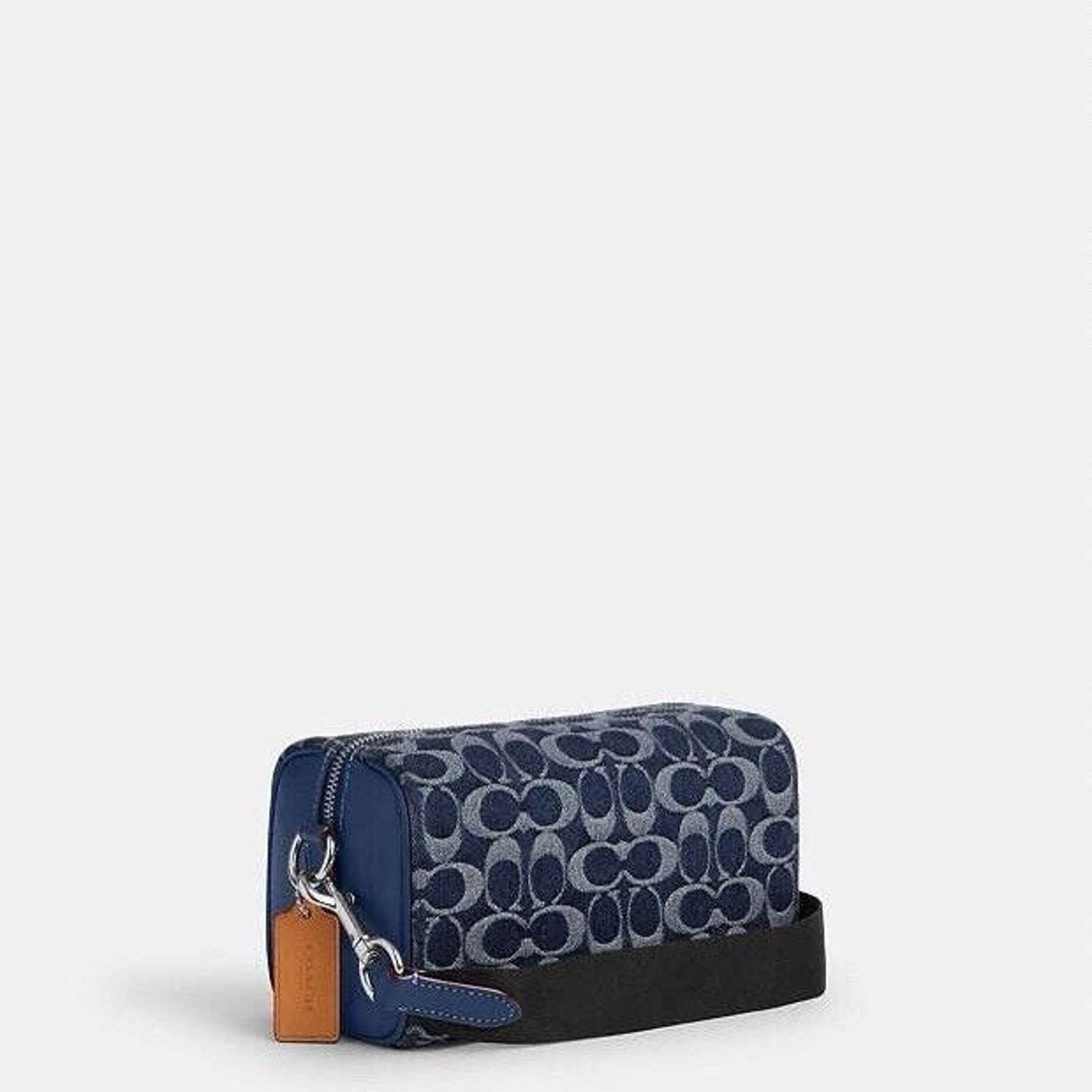 COACH Axel Crossbody Bag In Signature Denim in Black for Men