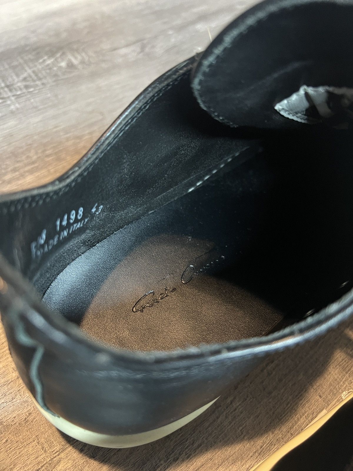 Rick Owens Mainline Leather Low Top