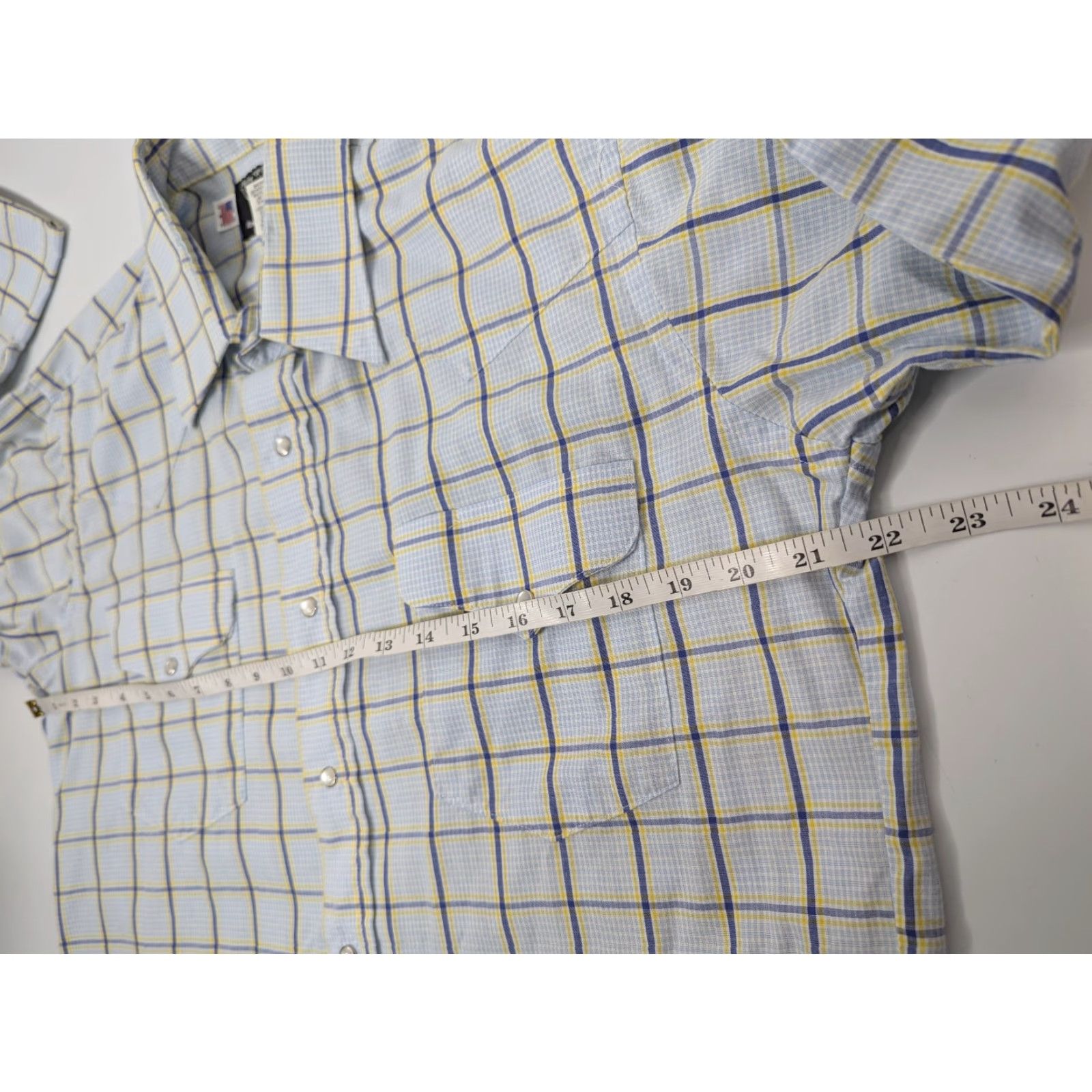 Vintage VINTAGE Flying R Ranchwear Plaid Pearl Snap Classic Western Cowboy Shirt L Red Men Button-Up 90s Cowboy Women? Wait end. Size US L / EU 52-54 / 3 - 6 Thumbnail