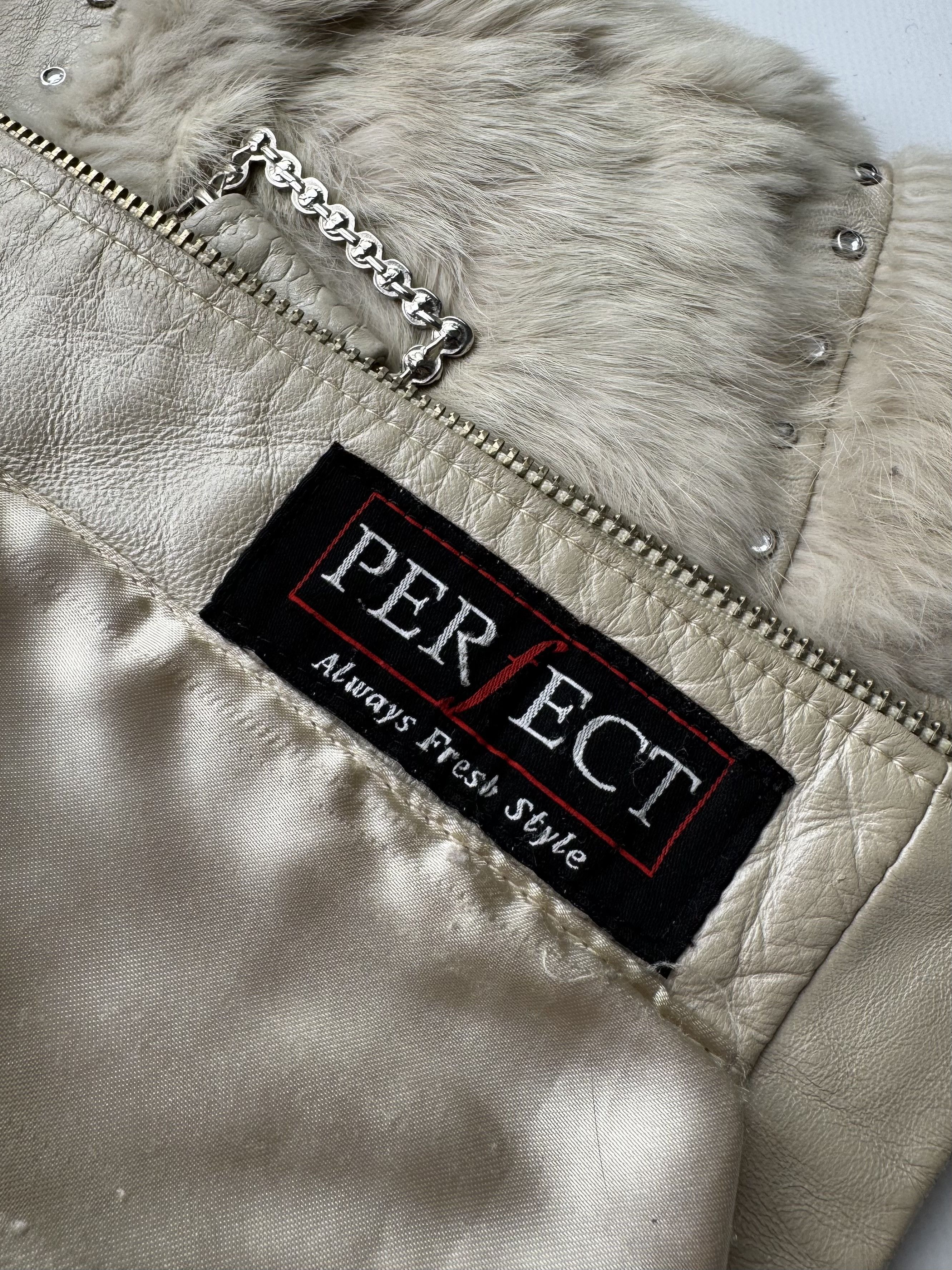 Vintage Vintage Real Fur/Leather Cropped Jacket B562(V355)E2 Size S / US 4 / IT 40 - 14 Thumbnail