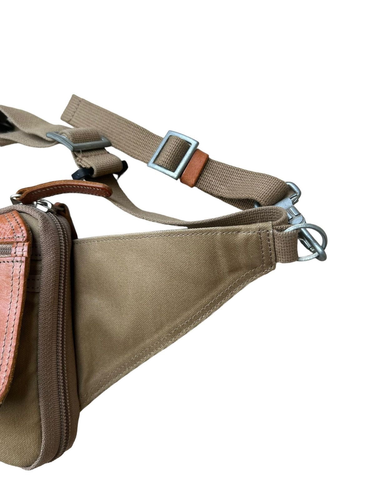 Leather Vintage Porter by Yoshida Hybrid Leather Cotton Canvas Bag Size ONE SIZE - 10 Thumbnail