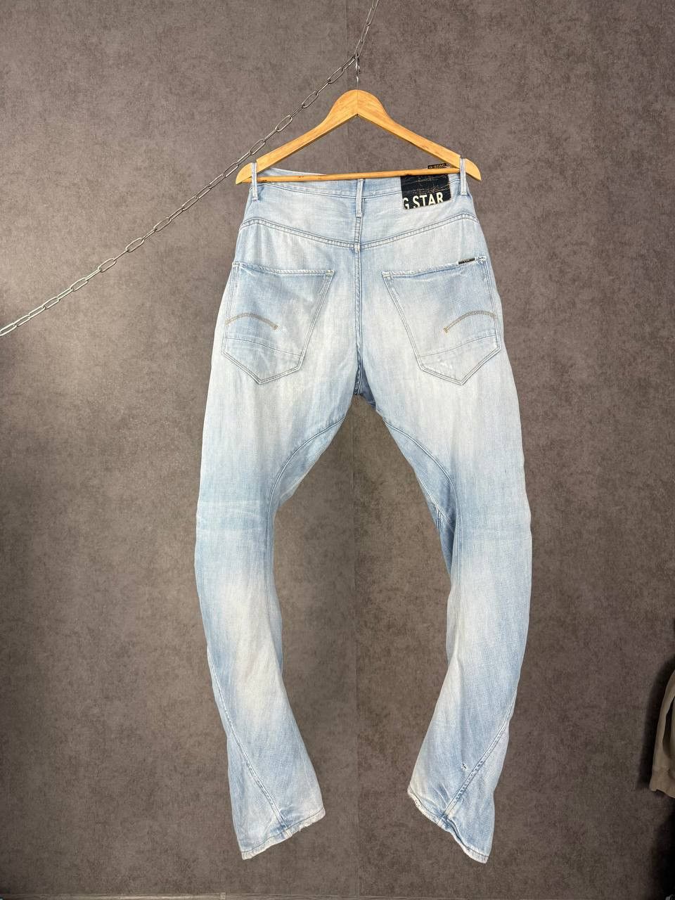 G-Star G Star Raw designer distressed asymmetric jeans Size US 34 / EU 50 - 6 Thumbnail