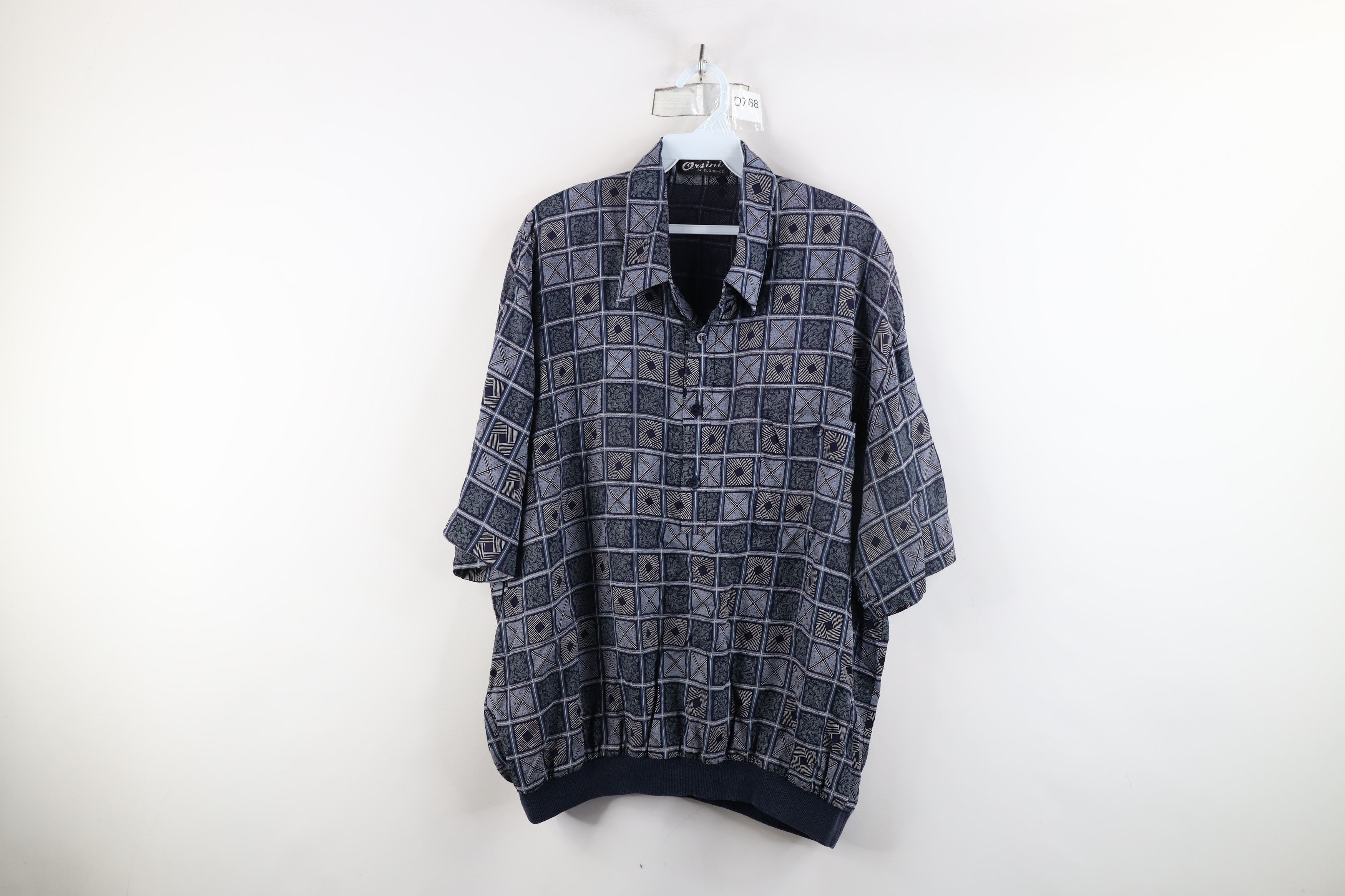 Vintage Vintage 90s Streetwear Checkered Collared Pullover Polo Size US XXL / EU 58 / 5 - 1 Thumbnail