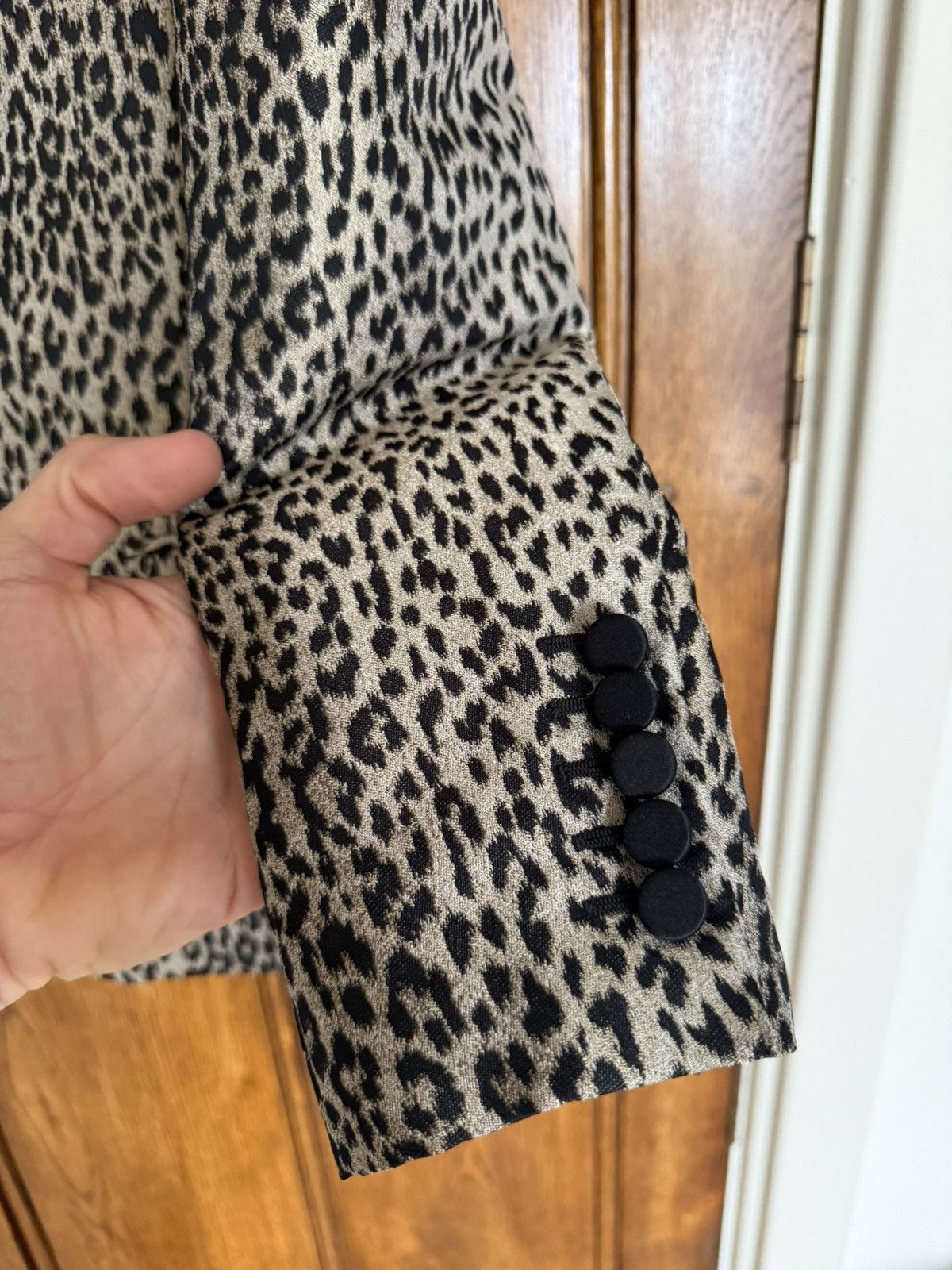 Hedi Slimane × Saint Laurent Paris SS14 Saint Laurent Babycat Le Smoking tuxedo jacket Hedi Size 36R - 12 Thumbnail