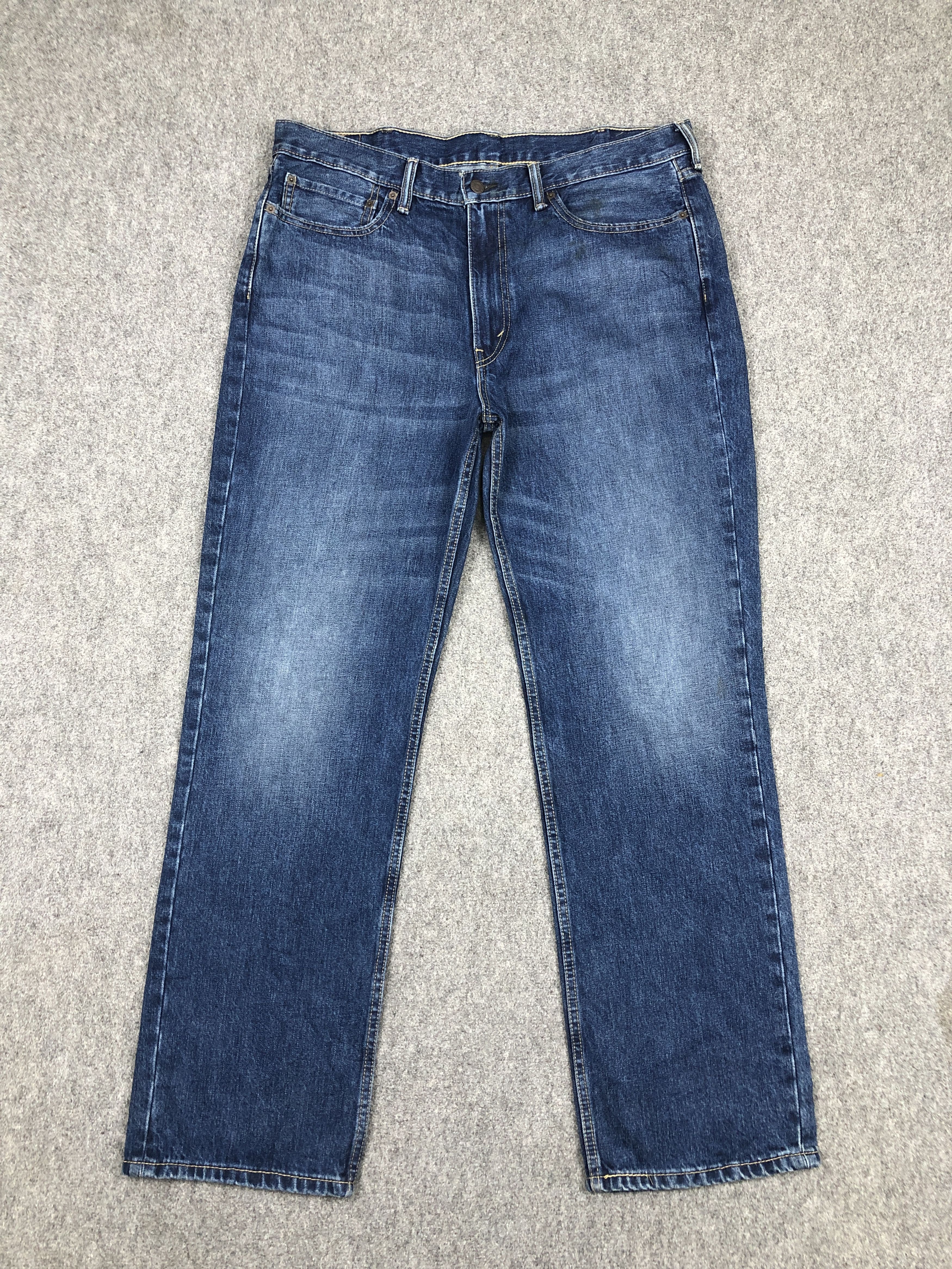 image of Levis 514 Blue Denim Jeans, Men's (Size 37)
