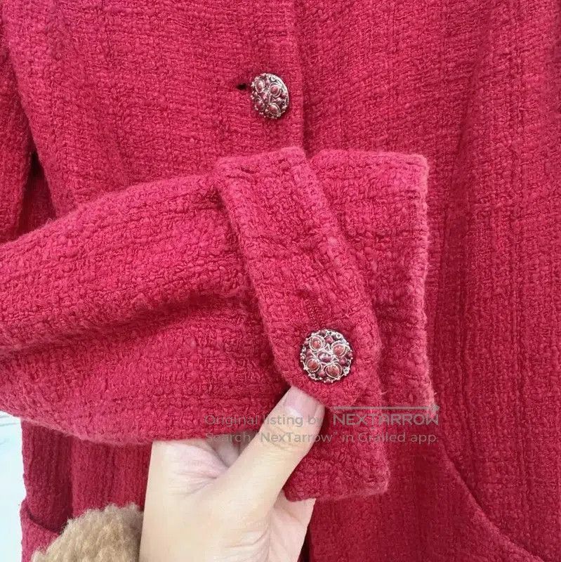 Chanel Chanel Red Silk Cardigan for Women . Size S / US 4 / IT 40 - 3 Thumbnail