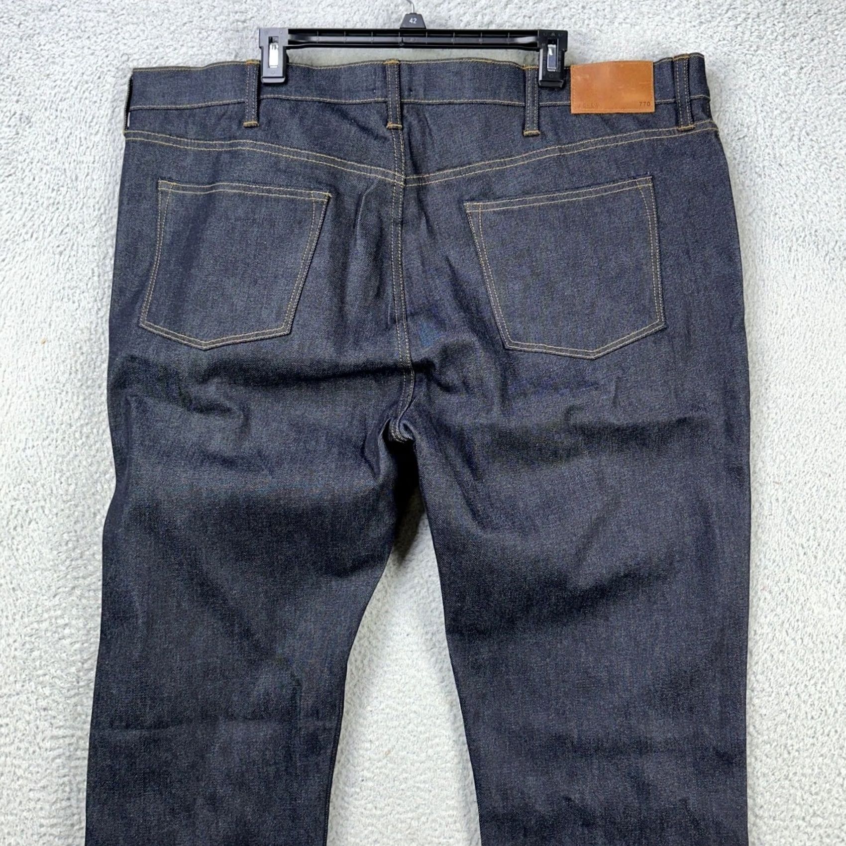 J.Crew J. Crew 770 Jeans Mens Straight Leg 44X34 Dark Blue Kurabo Premium Japanese Denim Size US 44 / EU 60 - 2 Thumbnail