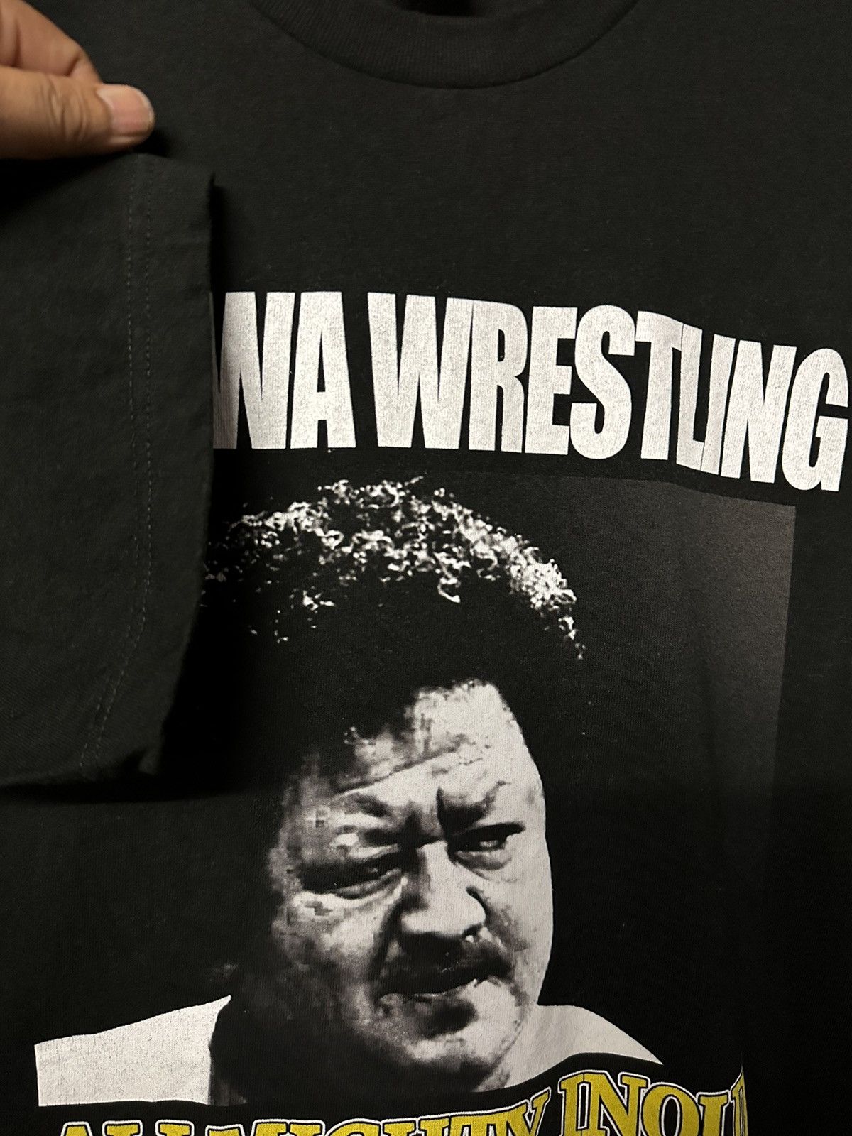 Vintage × WCW/nWo × WWF Vintage Matsue Dandan Love Gun Pro Wrestling Tee Size US L / EU 52-54 / 3 - 8 Thumbnail