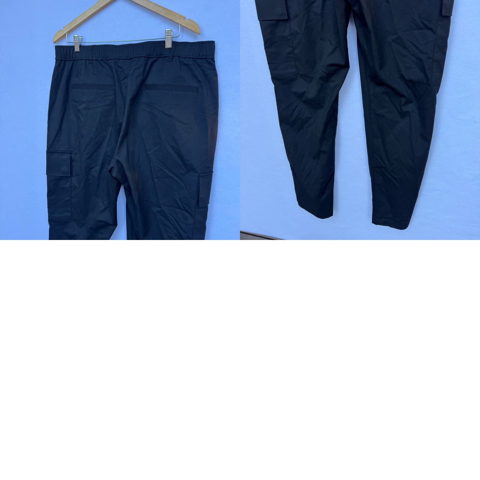 Alfani Alfani Mens Black Stretch Cargo Pants 36W 32L New Size US 36 / EU 52 - 9 Thumbnail