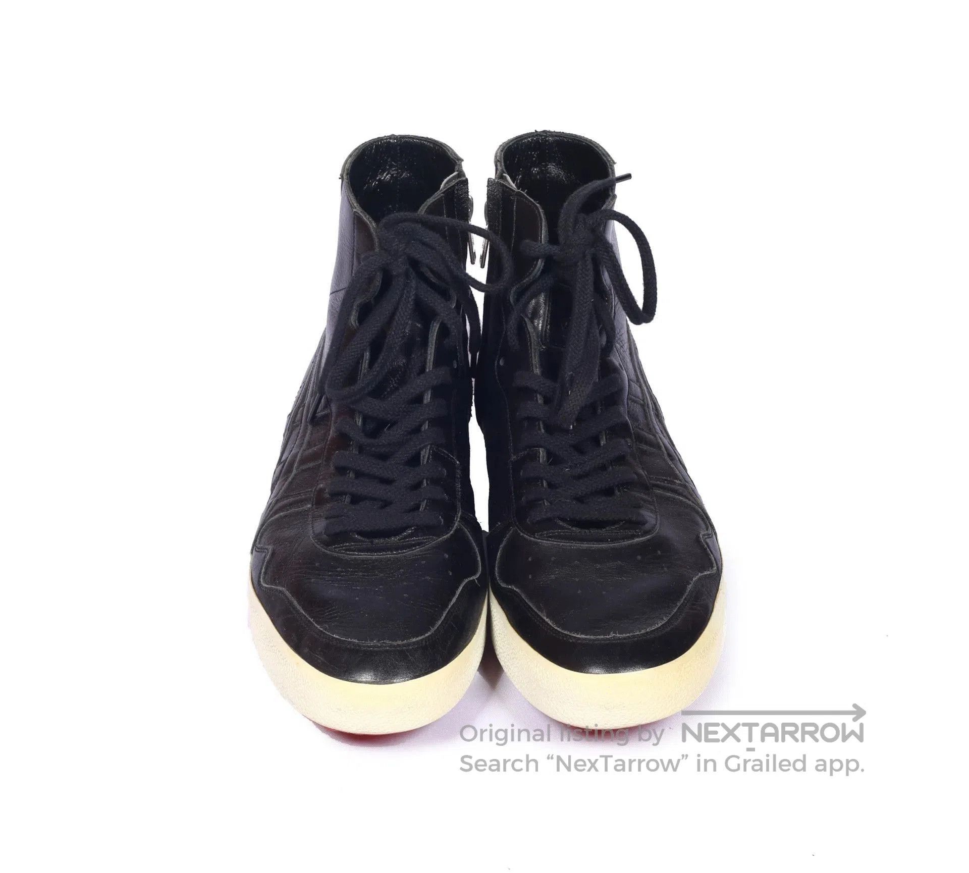 Onitsuka Tiger Black High-Top Leather Sneakers Size 11. Size US 11 / EU 44 - 7 Thumbnail