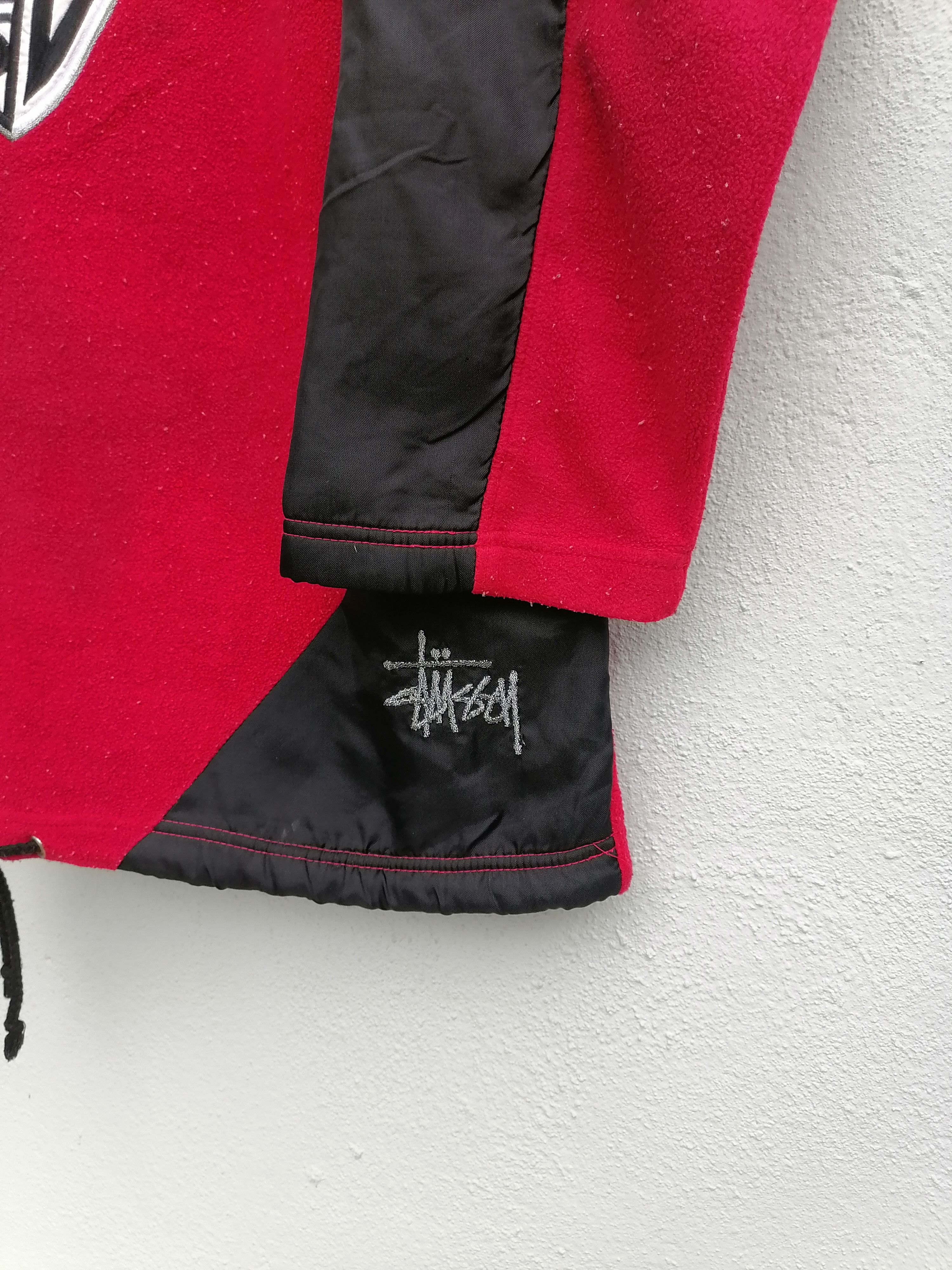Stussy × Vintage Vintage Stussy Crown Logo Half Zipper Fleece Jacket Size US L / EU 52-54 / 3 - 4 Thumbnail