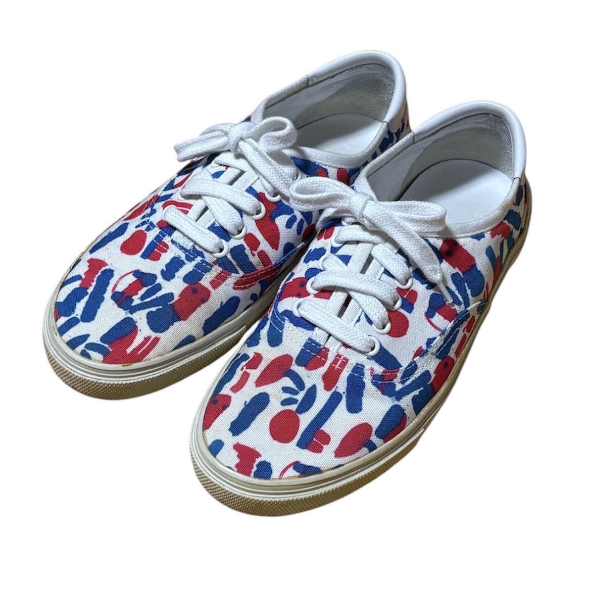 Hedi Slimane SS14 SAINT LAURENT PARIS MATTO CONNOR PRINTED CANVAS SNEAKER Size US 7 / EU 40 - 2 Thumbnail