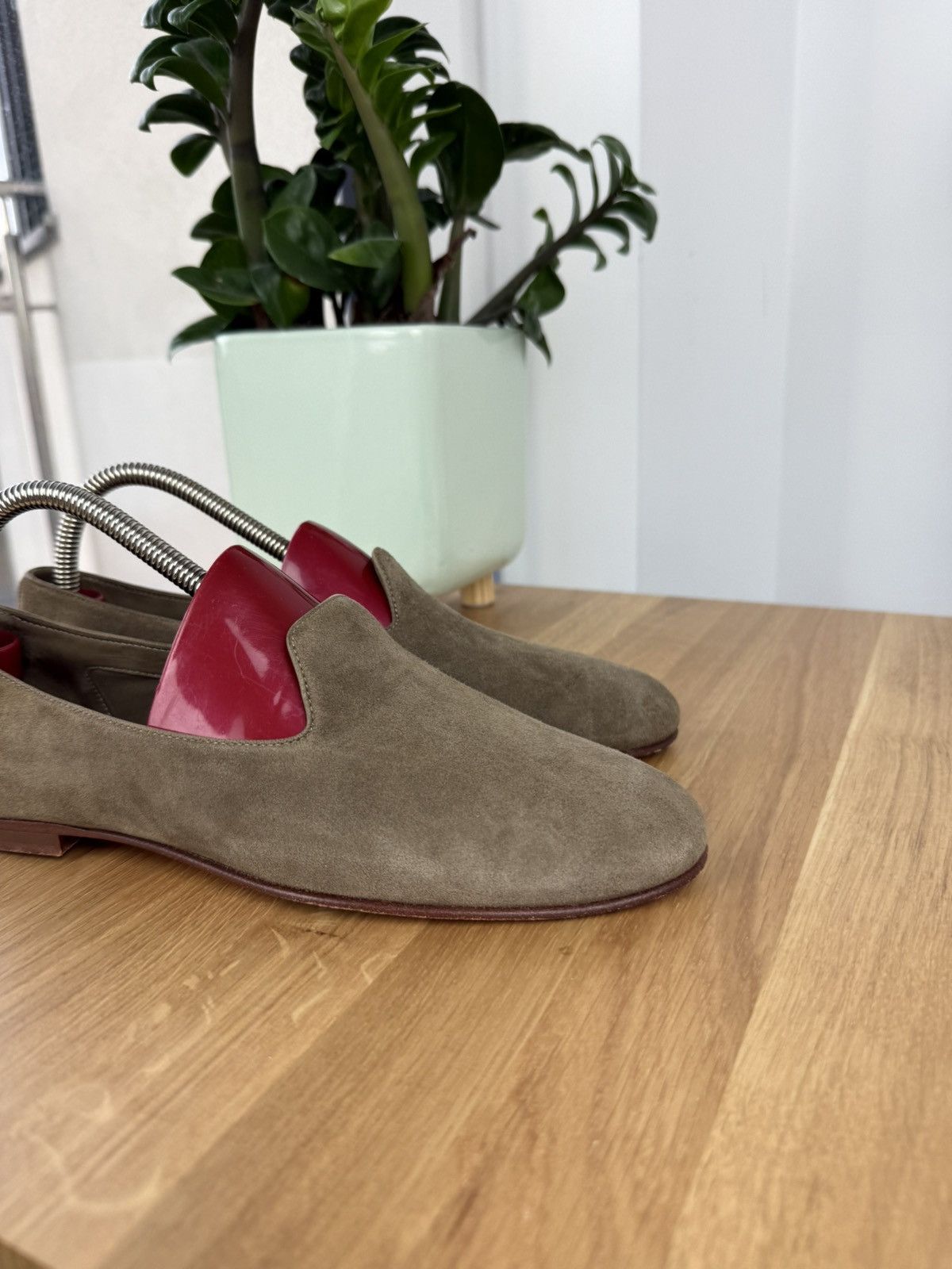 Leather × Santoni Santoni Reflection-Effect Leather Loafers MadeInItaly Size US 8 / IT 38 - 3 Thumbnail