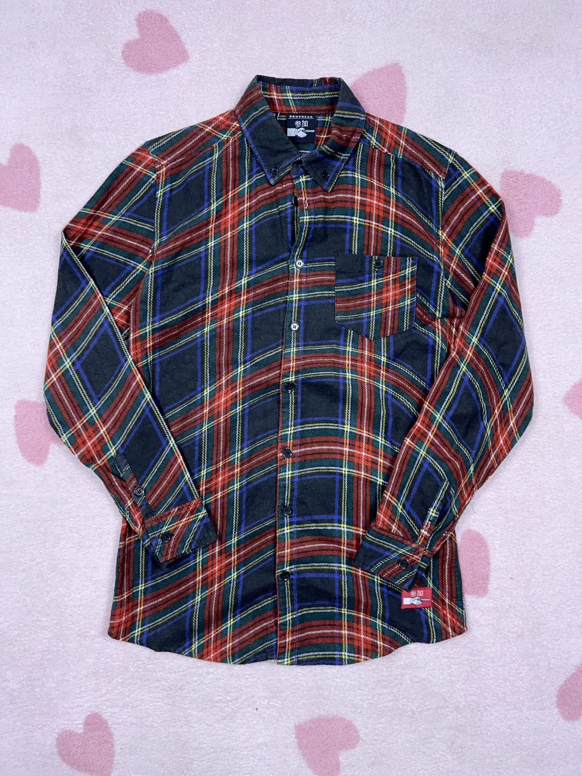 Drop Dead ➕ drop dead crazy pattern button up flannel shirt rare Size US S / EU 44-46 / 1 - 2 Thumbnail