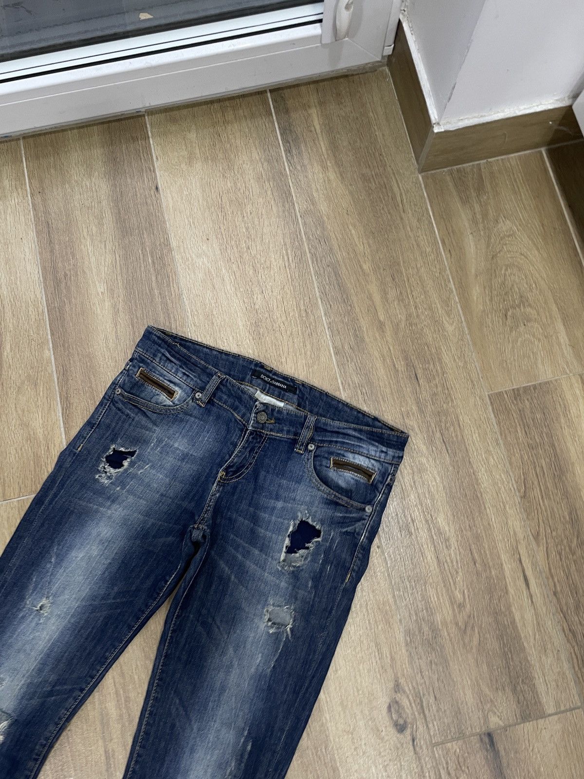 Dolce & Gabbana Dolce Gabbana Vintage Jeans Slim Skinny Japanese Faded Y2K Size 30" / US 8 / IT 44 - 7 Thumbnail
