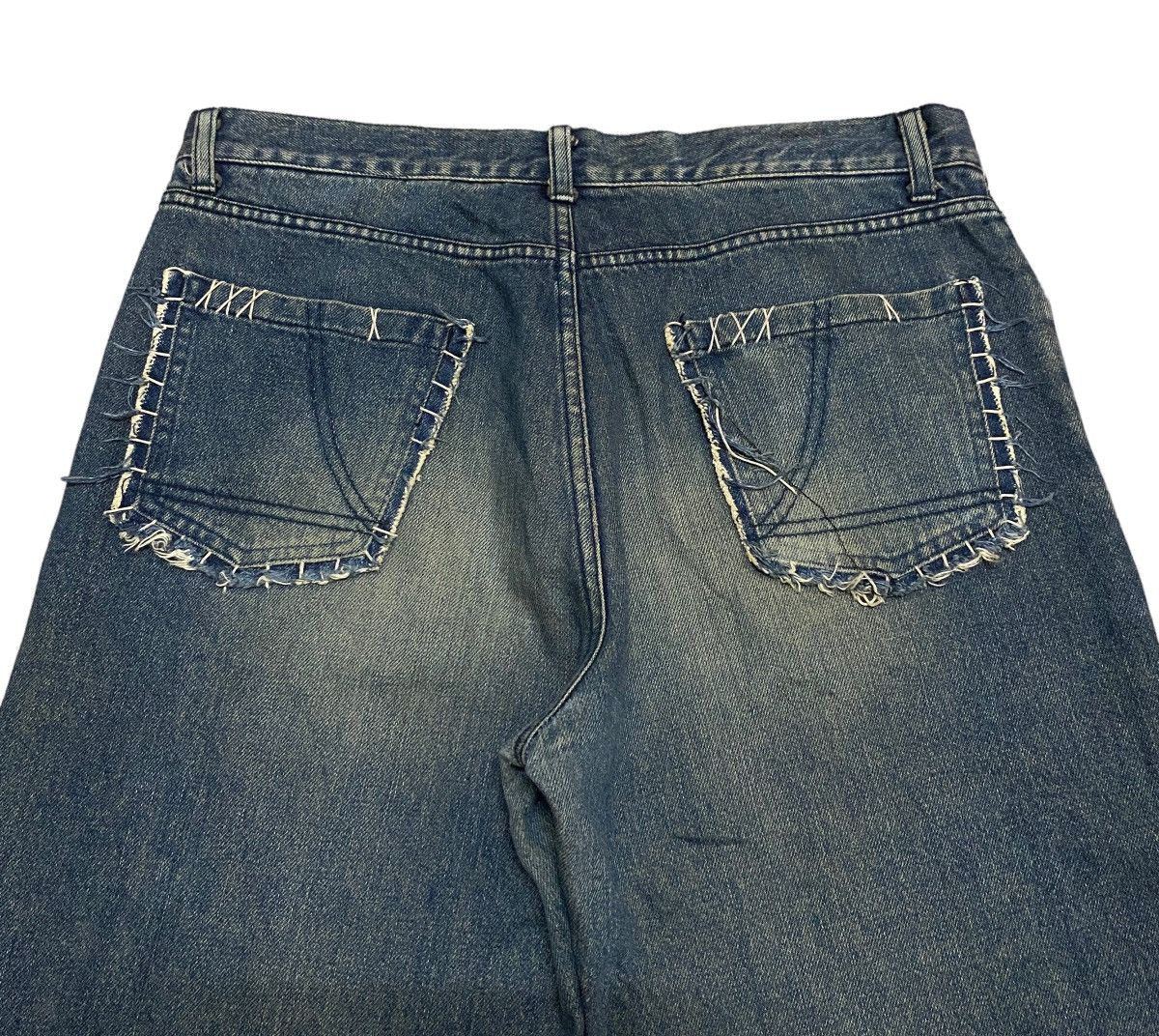 Comme Ca Ism Rare Design Vintage Comme Ca Ism Patchwork Baggy Jeans 1990s Size US 33 - 4 Thumbnail