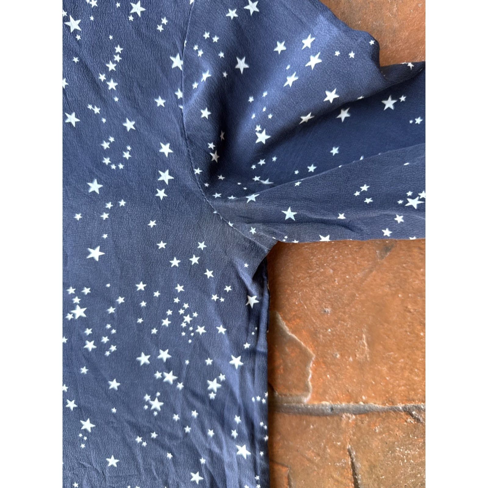 Vintage kate spade new york Silk Star Print Dress Women's 2XS Blue 3/4 Sleeve Knee Length Mini Casual Party/Cocktail Vintage No N/A Size XXS / US 00 / IT 34 - 6 Thumbnail