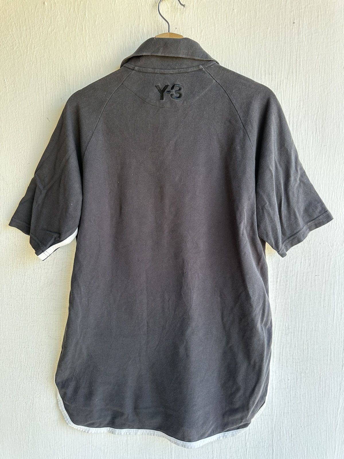 Adidas × Y's Y-3 Yohji Yamamoto Adidas Collar Tee Size US M / EU 48-50 / 2 - 3 Thumbnail
