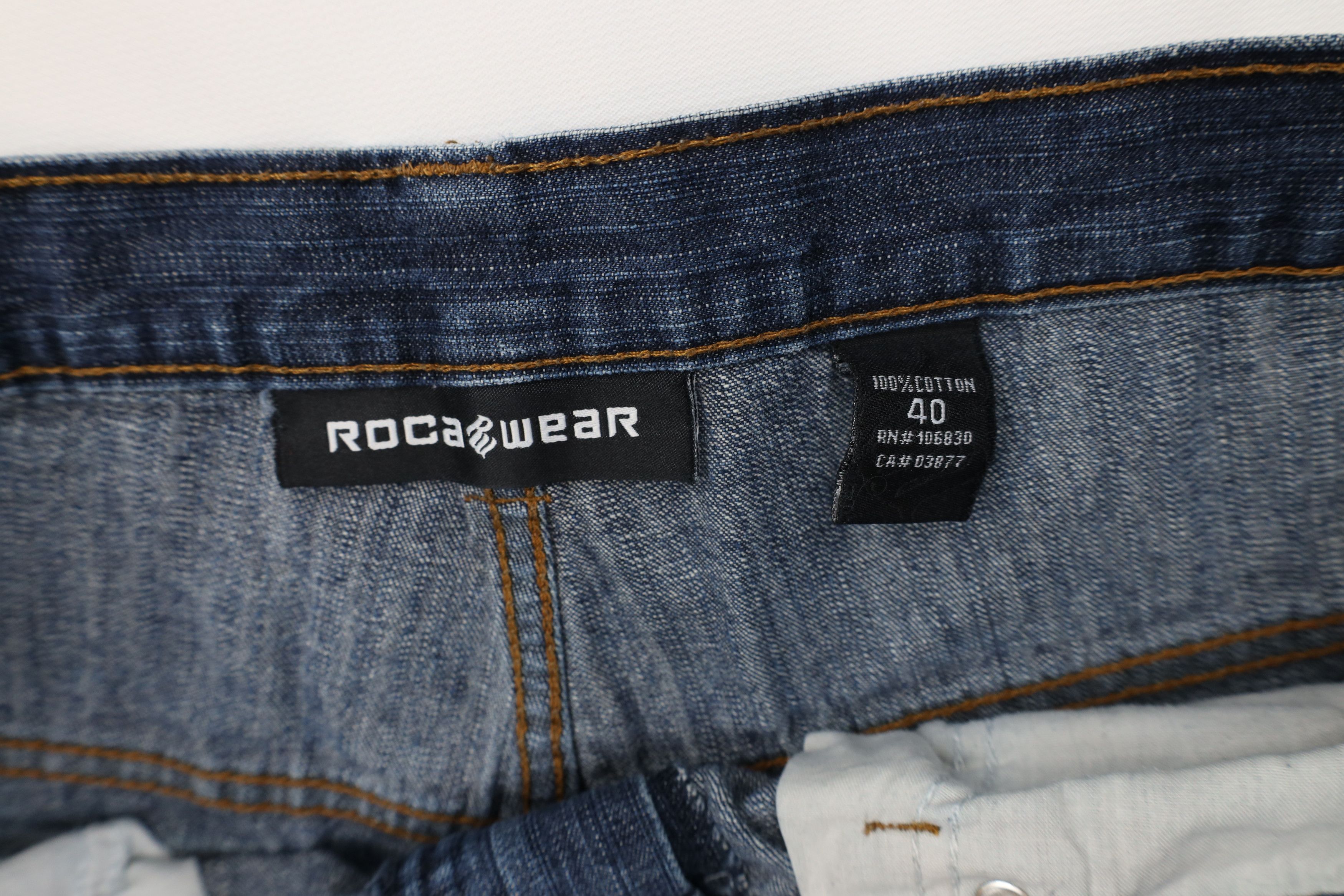 Rocawear Vintage 90s Y2K Rocawear Fit Denim Jean Shorts Blue Cotton Size US 40 / EU 56 - 7 Thumbnail