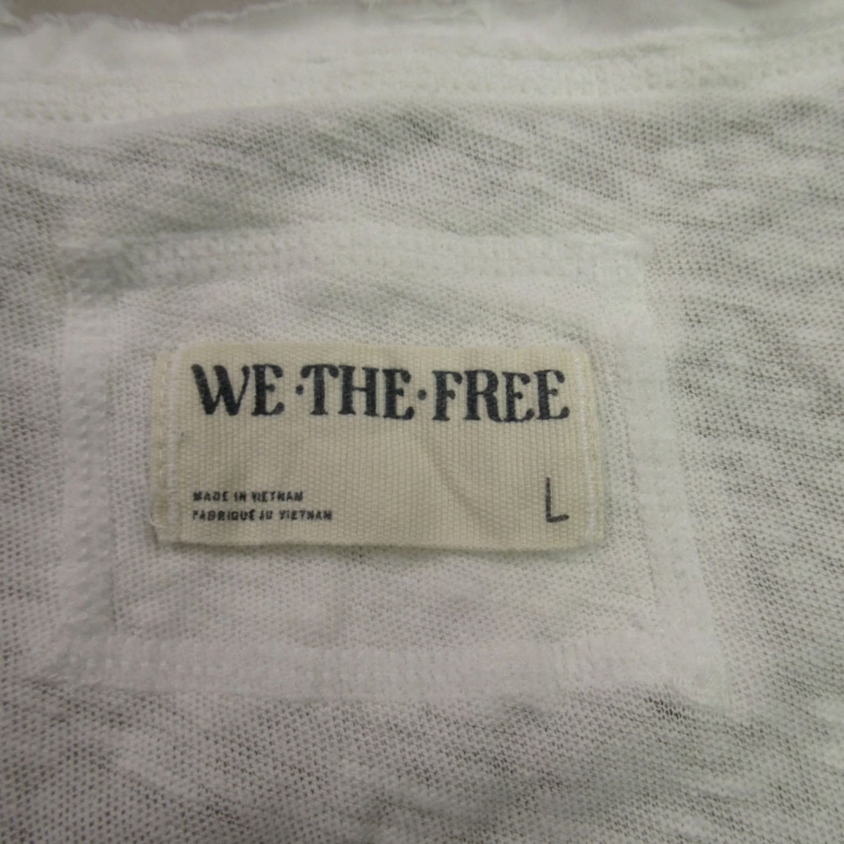 Vintage We The Free Shirt Womens Sleeveless Crew Neck White Large Casual Size L / US 10 / IT 46 - 4 Thumbnail