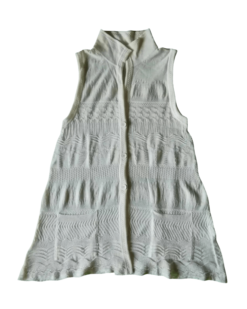 Hiroko Koshino Homme Archive HIROKO KOSHINO Japanese Designer Knit Vest Size M / US 6-8 / IT 42-44 - 1 Thumbnail