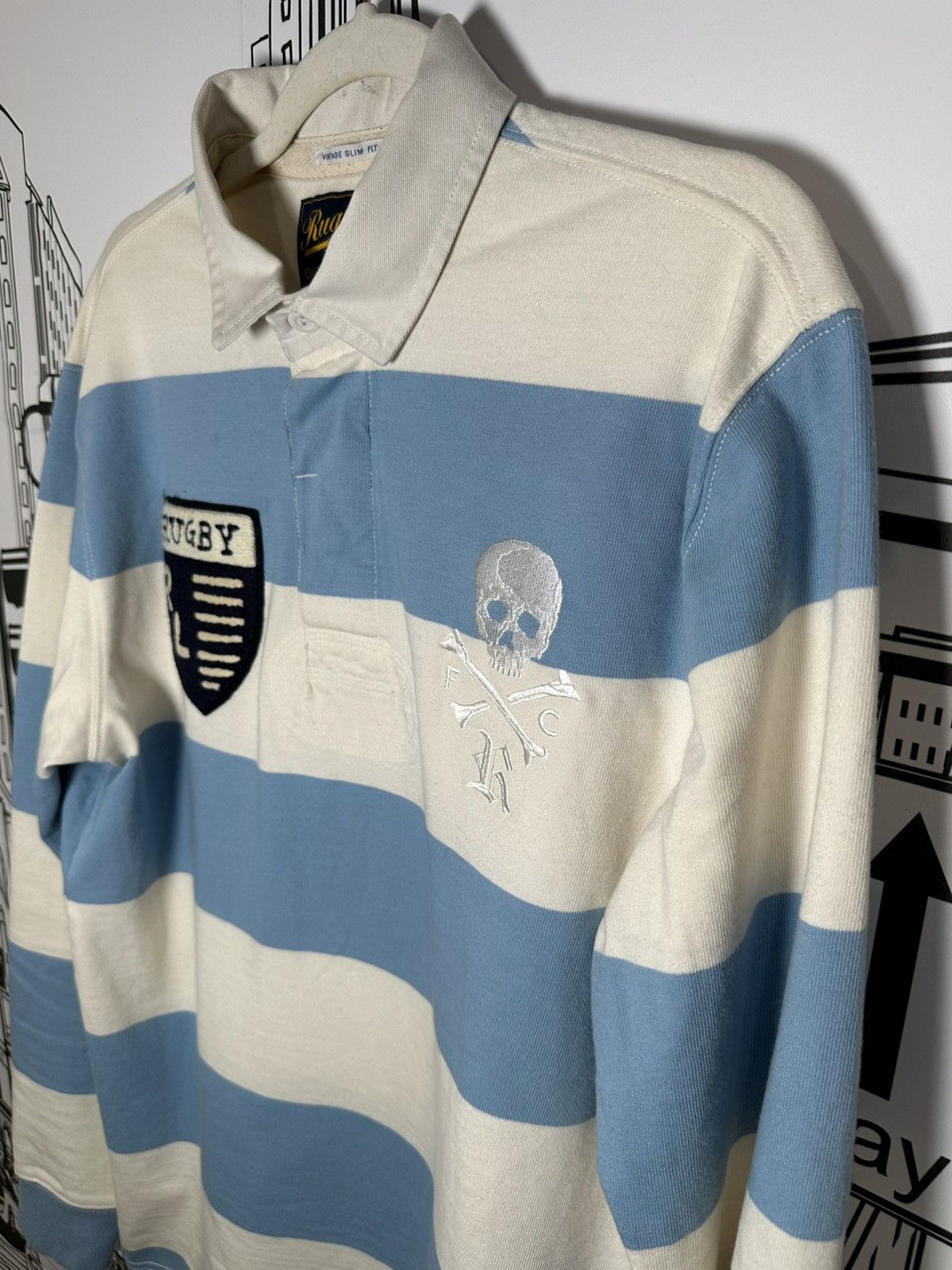 Rugby Ralph Lauren Rugby Ralph Lauren Crazy Rugby Baby Blue L Size US L / EU 52-54 / 3 - 2 Thumbnail