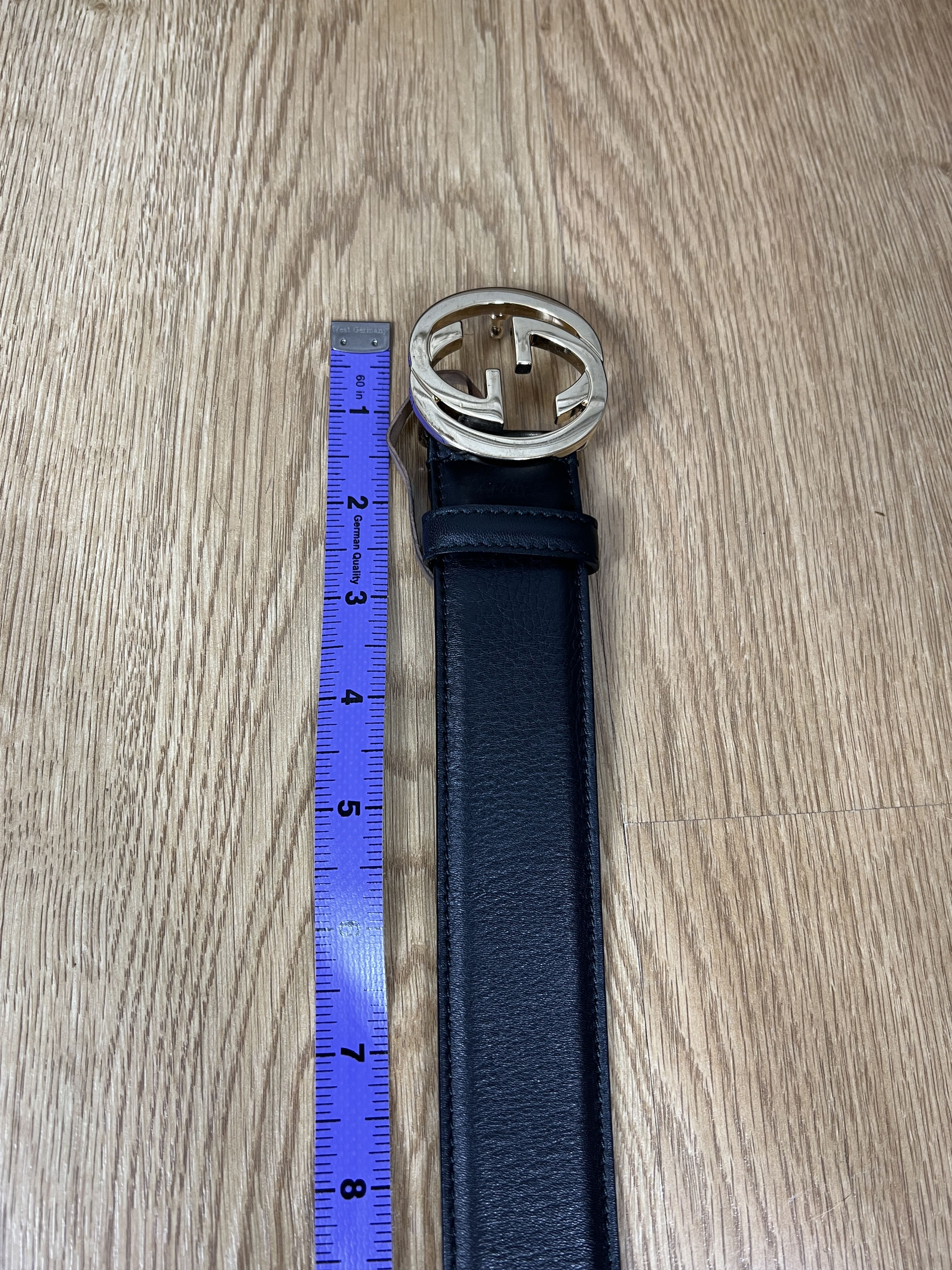 Gucci GUCCI GG LOGO LEATHER BELT Size ONE SIZE - 8 Thumbnail