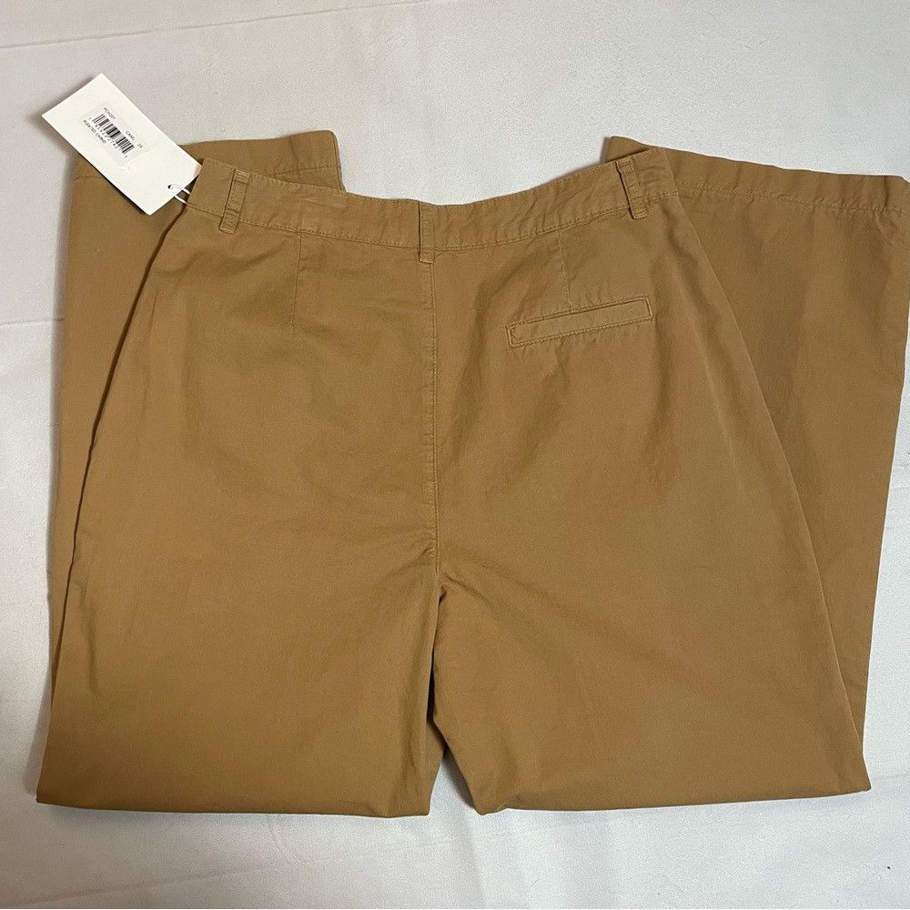Frame NWT New $348 Frame Pleat Front Wide Leg Camel Chinos Pants Size 29" - 6 Thumbnail