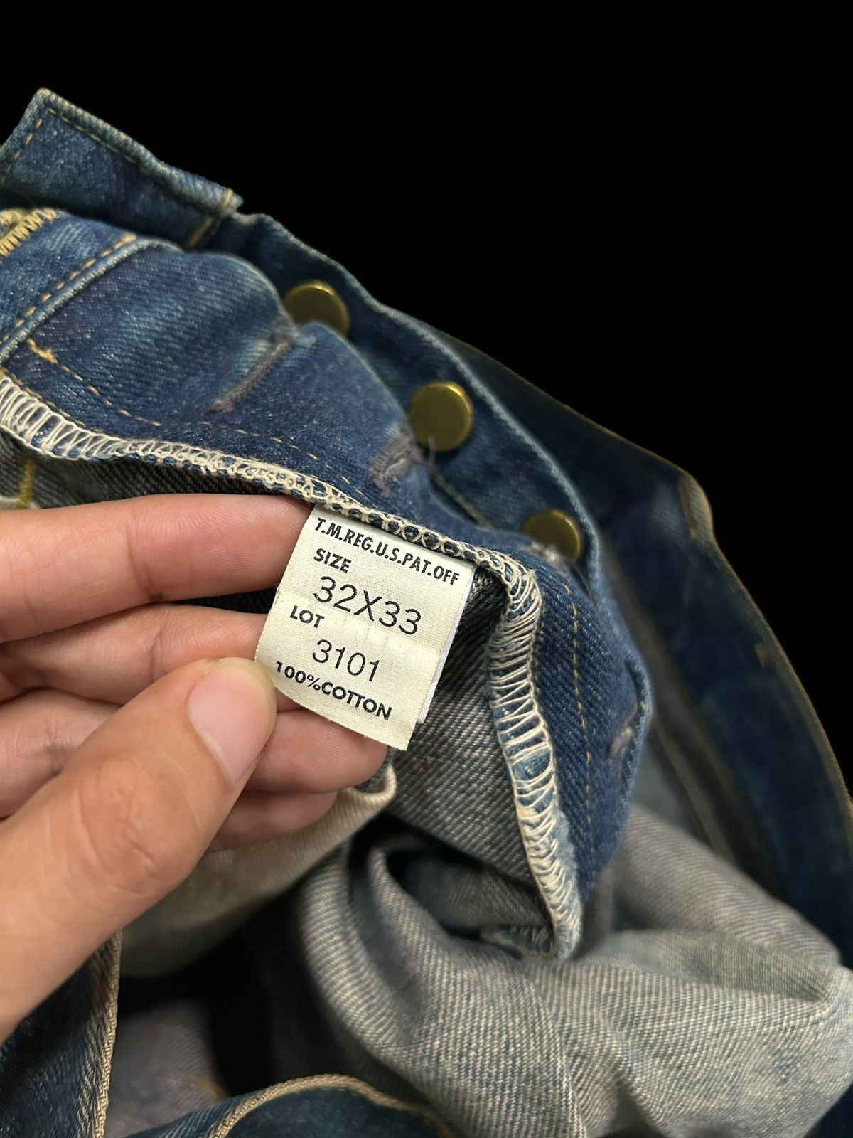 Japanese Brand × Kapital × Vintage Vintage Lee Cowboy Selvedge Distressed Short Denim Jeans Size US 32 / EU 48 - 8 Thumbnail