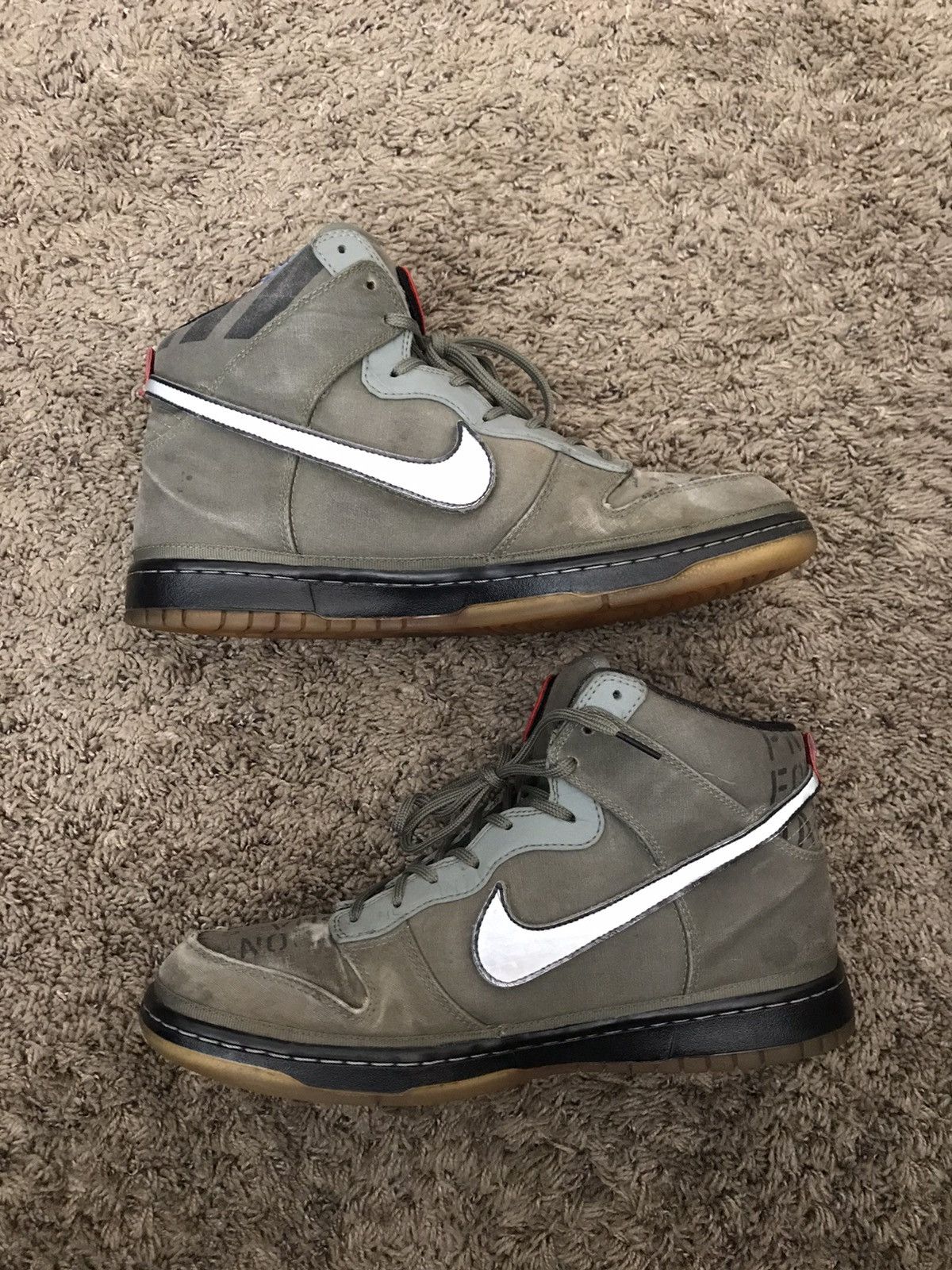 Nike Nike Dunk Premium Qs High Galaxy Rogue Green Size 12 Size US 12 / EU 45 - 2 Thumbnail