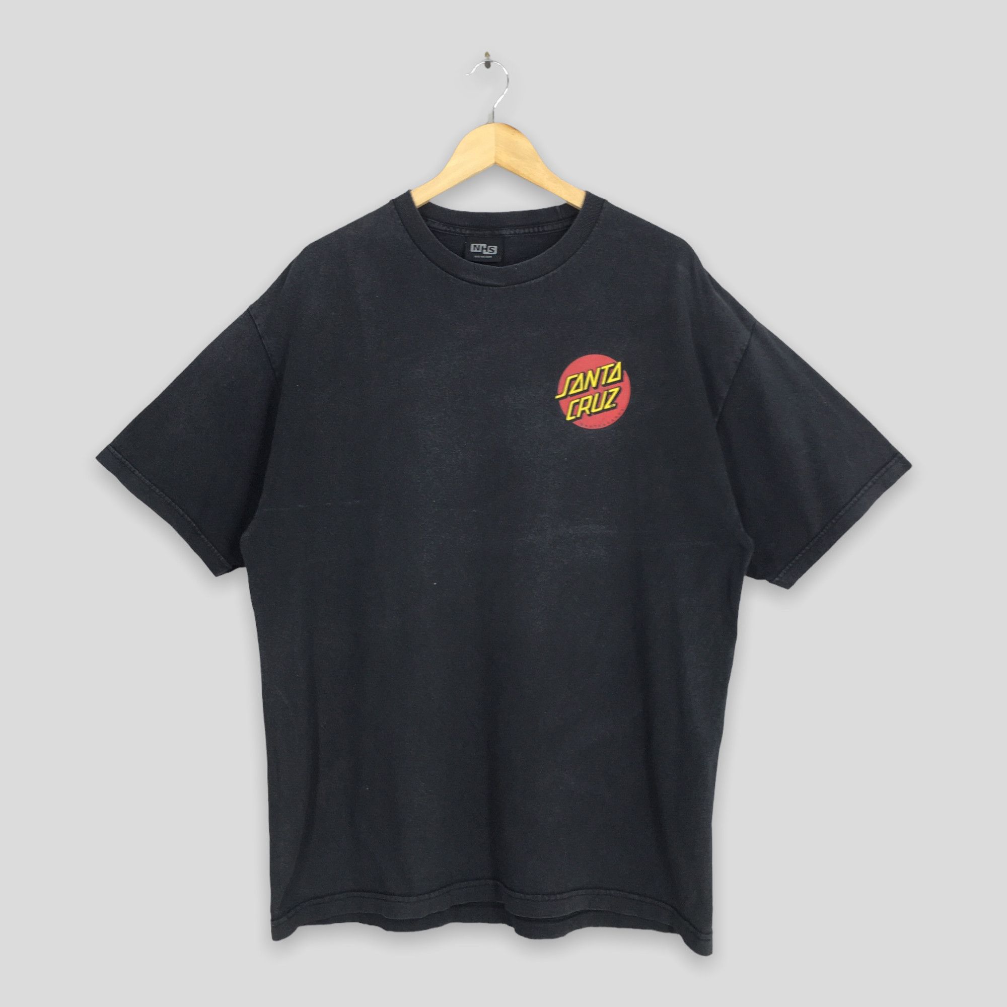 Santa Cruz Skateboards × Vintage Vintage 90's Skate Cruz Skateboards Black T shirt Medium Size US M / EU 48-50 / 2 - 3 Thumbnail