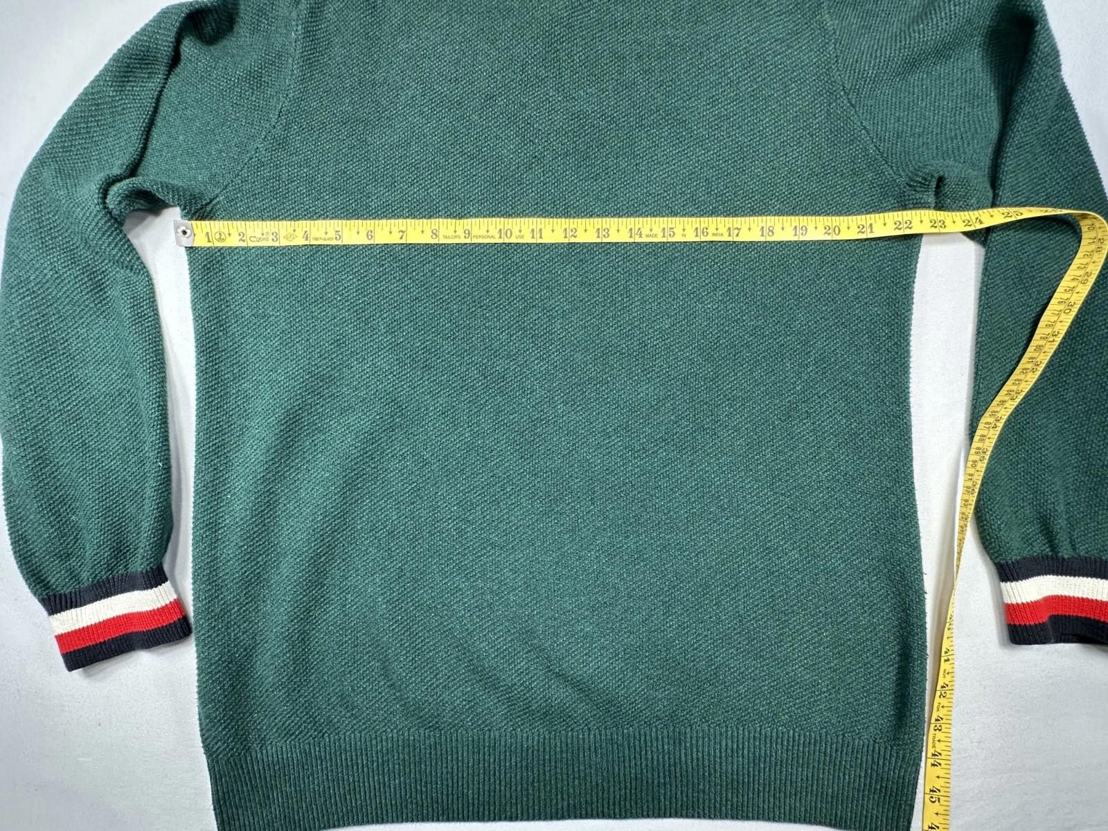 Tommy Hilfiger Tommy Hilfiger Men's Large Green 1/4 Zip Heavy Pullover Size US L / EU 52-54 / 3 - 6 Thumbnail
