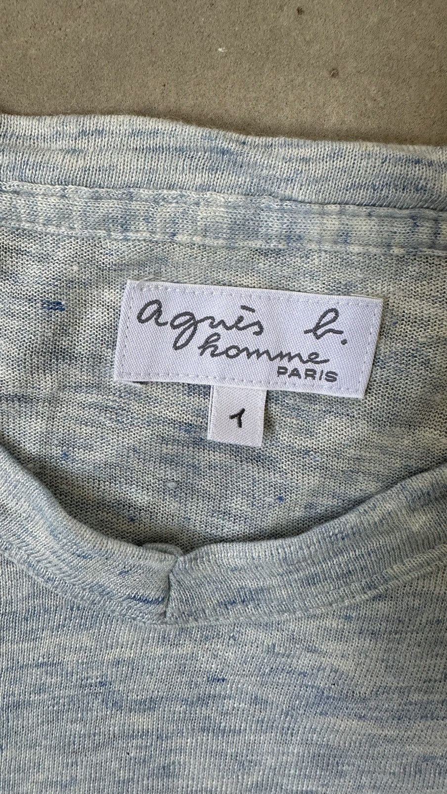 agnes b. VINTAGE AGNES B LONG SLEEVE TEE Size US M / EU 48-50 / 2 - 5 Thumbnail
