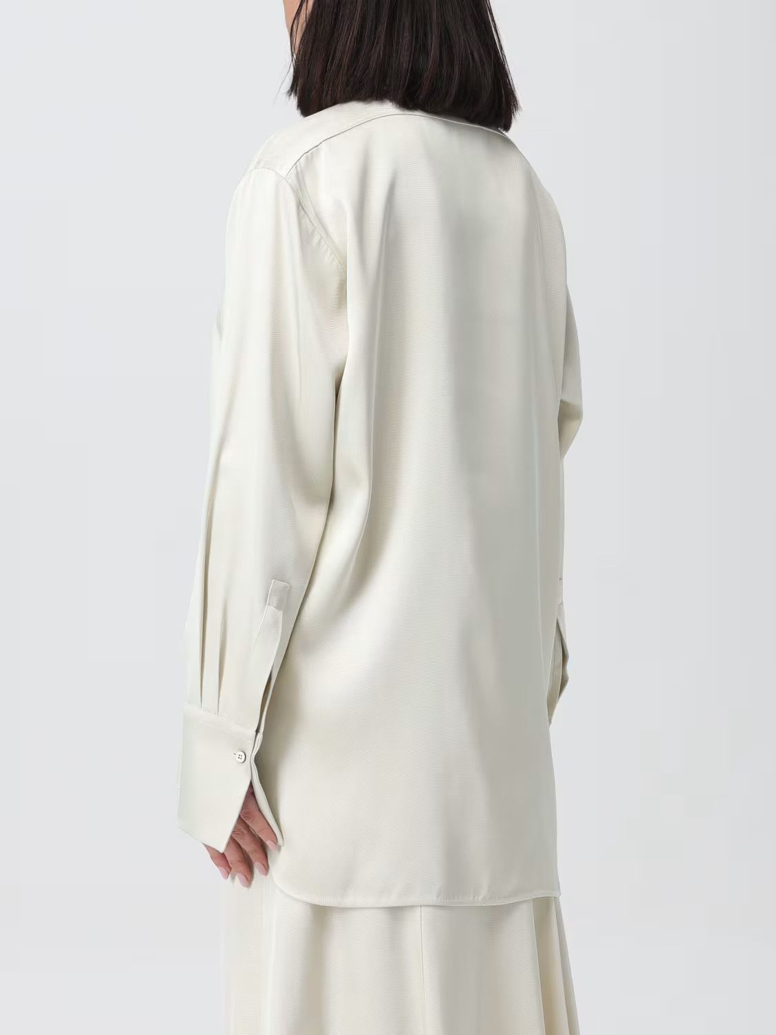 Jil Sander o1w1db10825 Shirt in Ivory Size M / US 6-8 / IT 42-44 - 4 Thumbnail