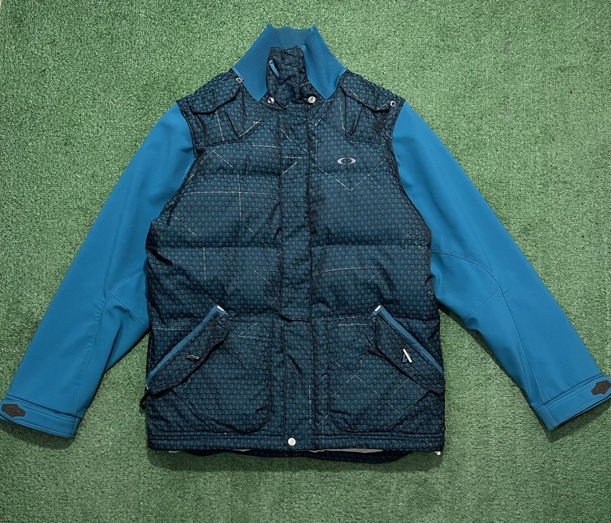 Oakley × Vintage Oakley Anzio Puffer Snowboad Jacket 2in1 Vintage Goose Down Size US L / EU 52-54 / 3 - 1 Thumbnail