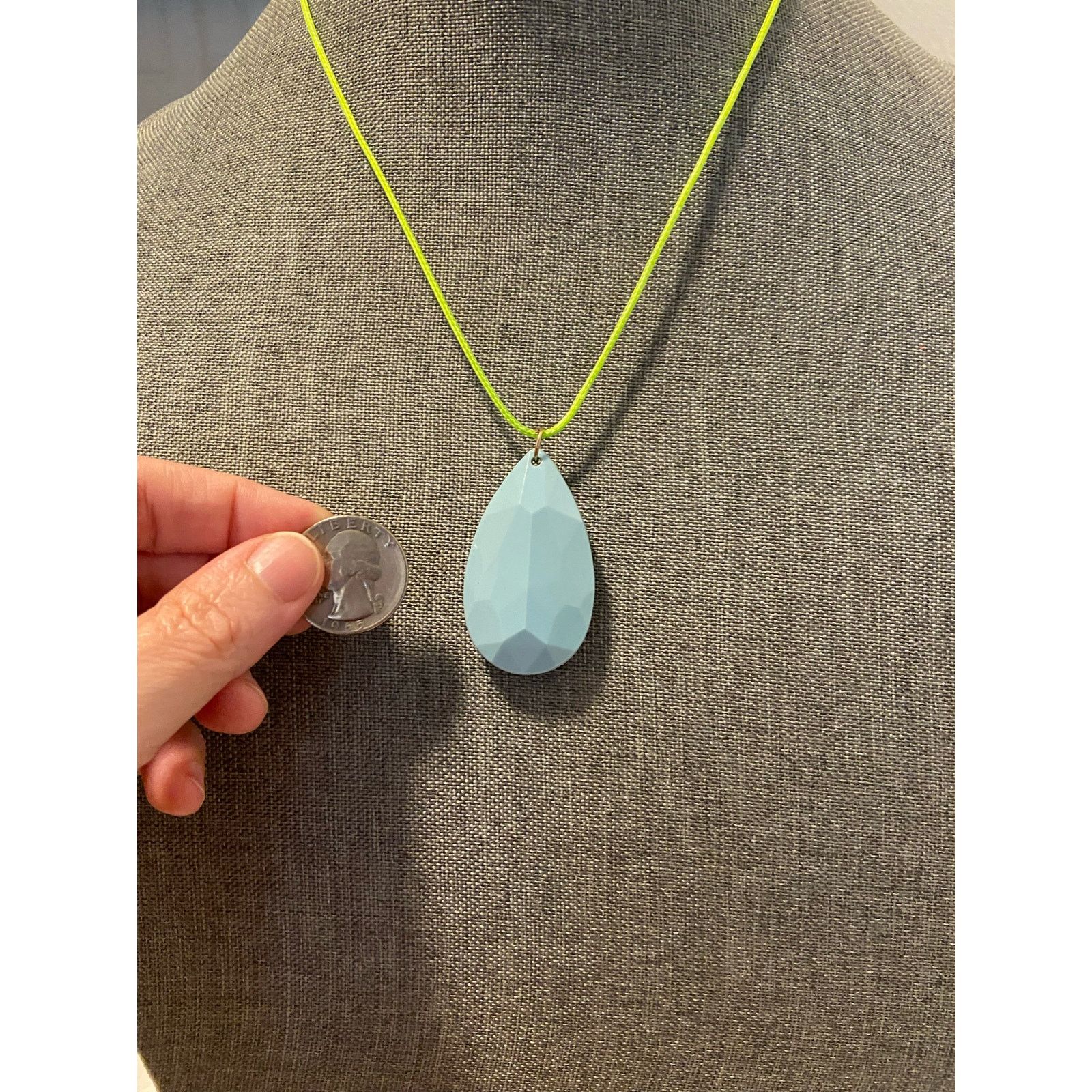 Handmade teardrop pendant necklace Size ONE SIZE - 2 Thumbnail