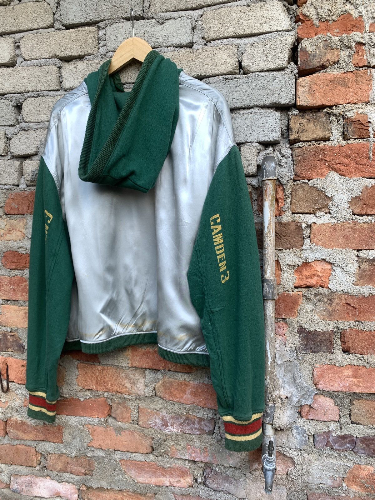 45rpm × Japanese Brand × Vintage Vintage 45 Rpm Studio Oversized Cropped Hoodie Rasta Colour Size US XL / EU 56 / 4 - 15 Thumbnail