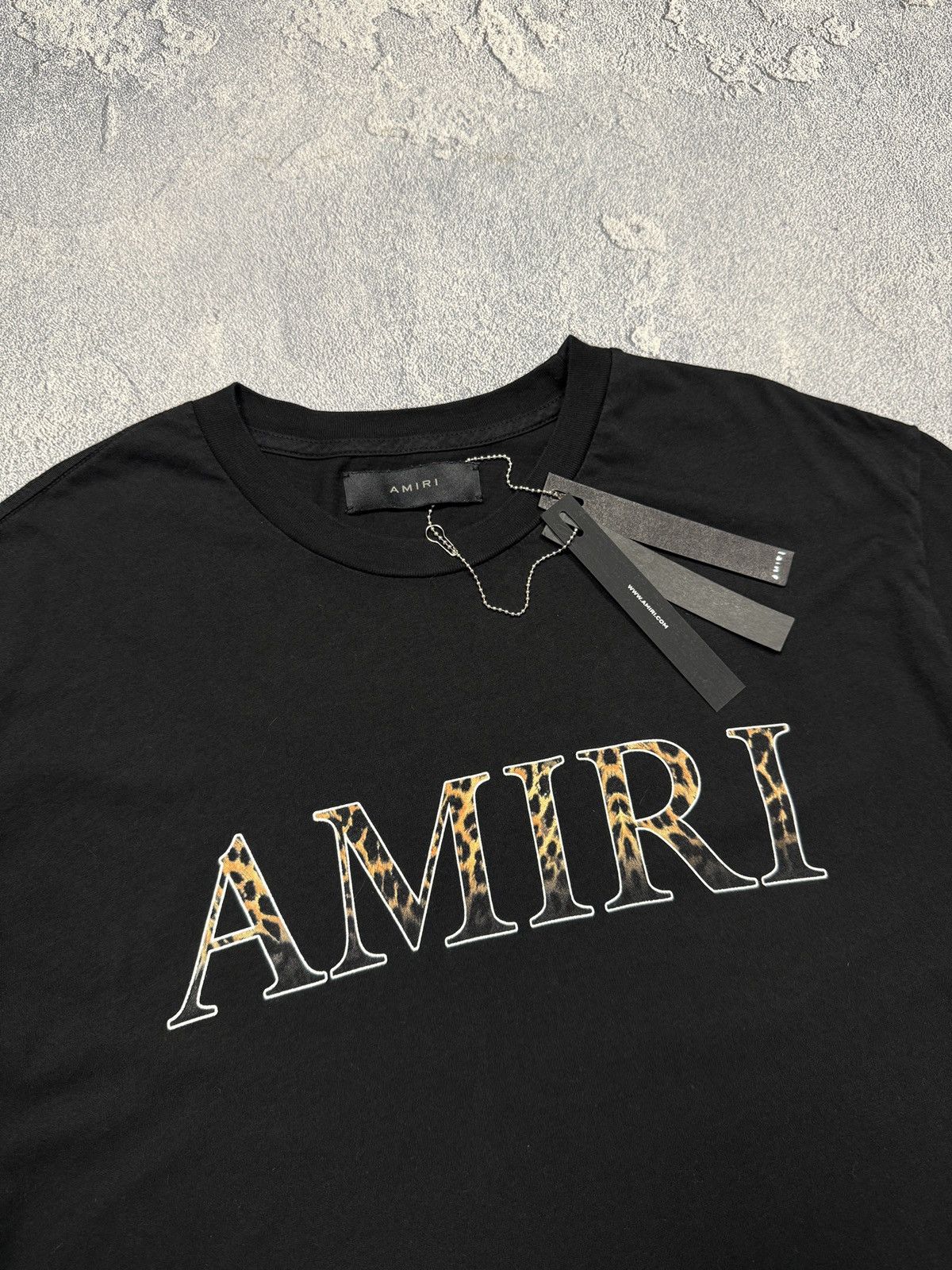 Amiri Amiri Leopard Logo Tee Size US L / EU 52-54 / 3 - 3 Thumbnail