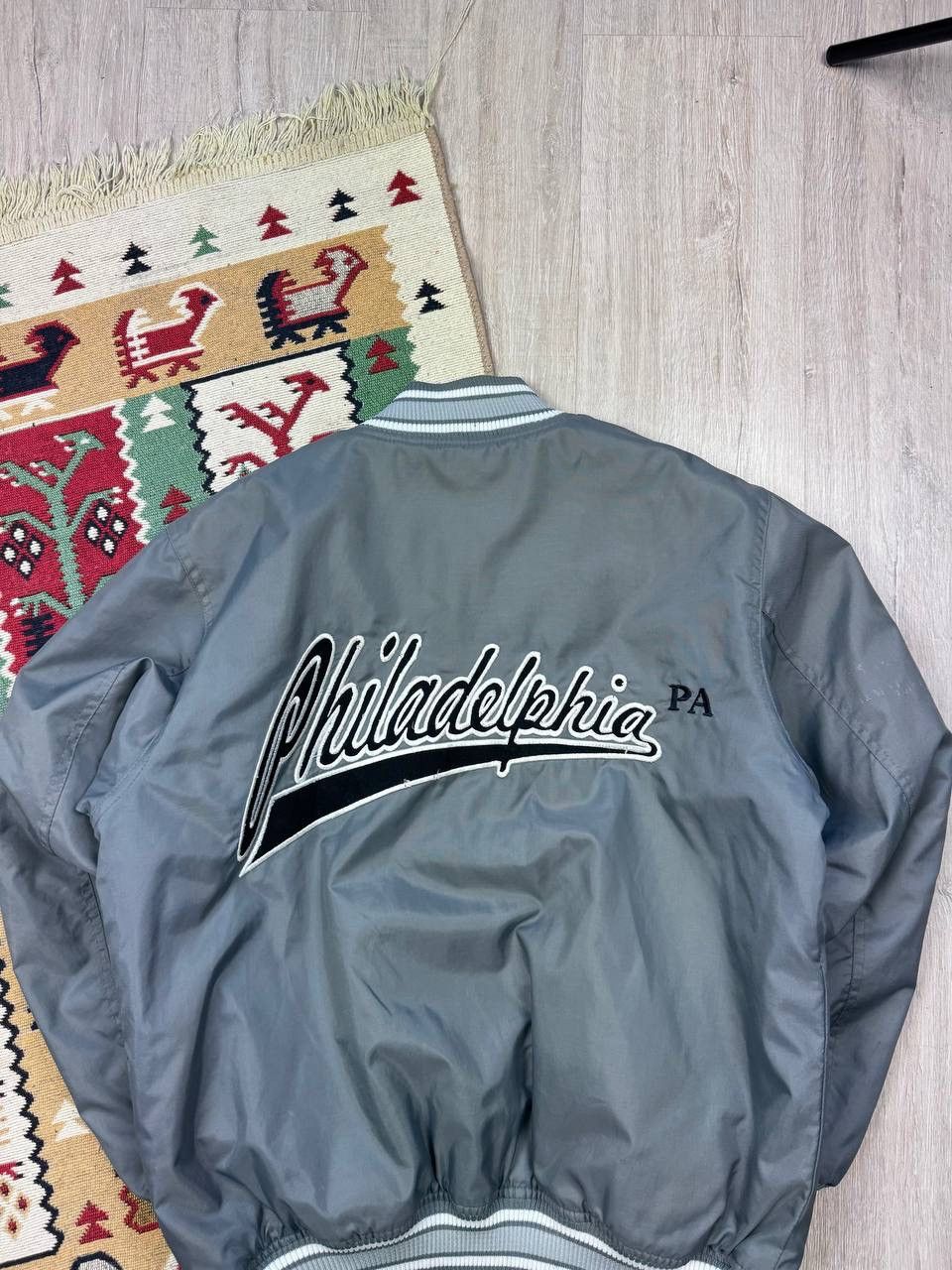 Japanese Brand × Vintage Vintage Philadelphia PA Y2K Bomber Jacket Size US L / EU 52-54 / 3 - 10 Thumbnail