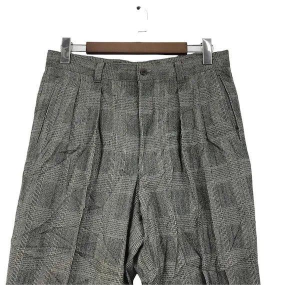 Japanese Brand Vtg IXIZ HOMME Made In JAPAN Nova Checks Casual Pant Trouser Size 30" / US 8 / IT 44 - 3 Thumbnail