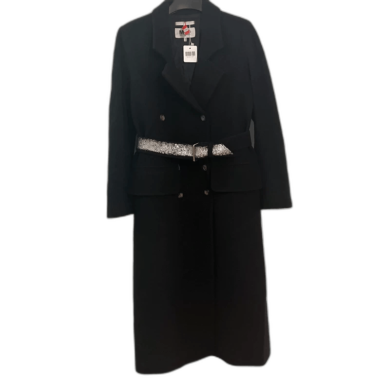 Maison Margiela MM6 Maison Margiela Black Double-Breasted Coat - dmc Size M / US 6-8 / IT 42-44 - 1 Thumbnail