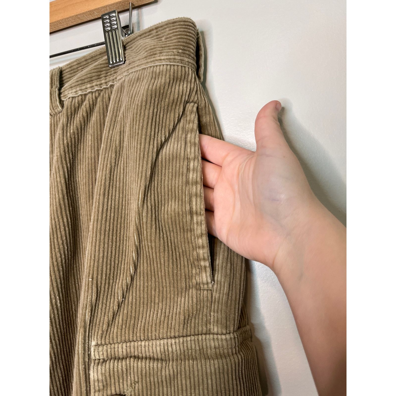 Polo Ralph Lauren Y2K Polo Ralph Lauren Corduroy Paratrooper Cargo Pants 36x30 Size US 36 / EU 52 - 5 Thumbnail