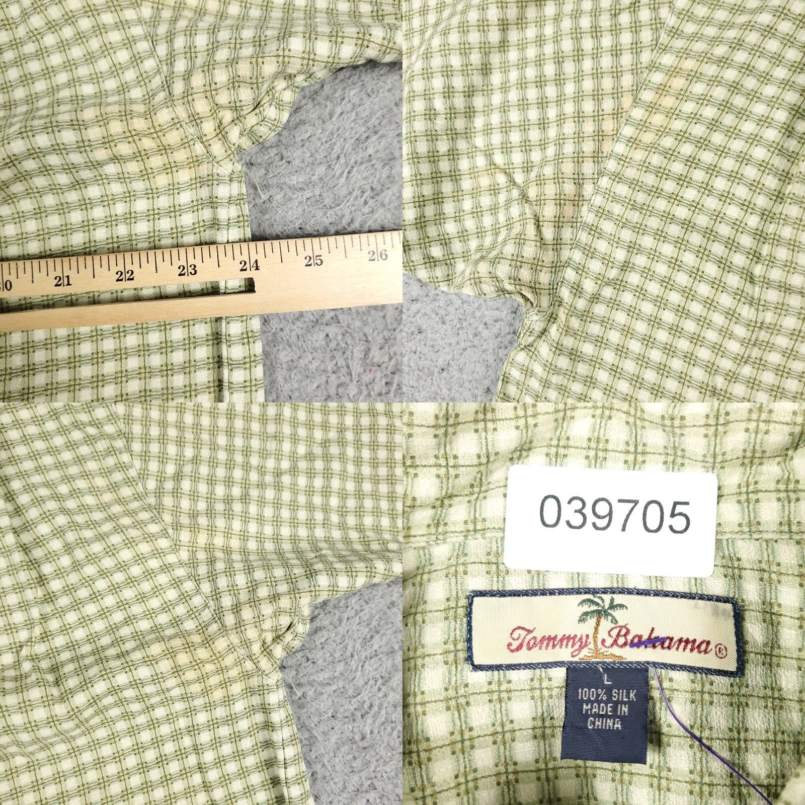 Tommy Bahama Tommy Bahama Shirt Mens Large Green Tropical Hawaiian Short Sleeve Button Up Size US L / EU 52-54 / 3 - 8 Thumbnail