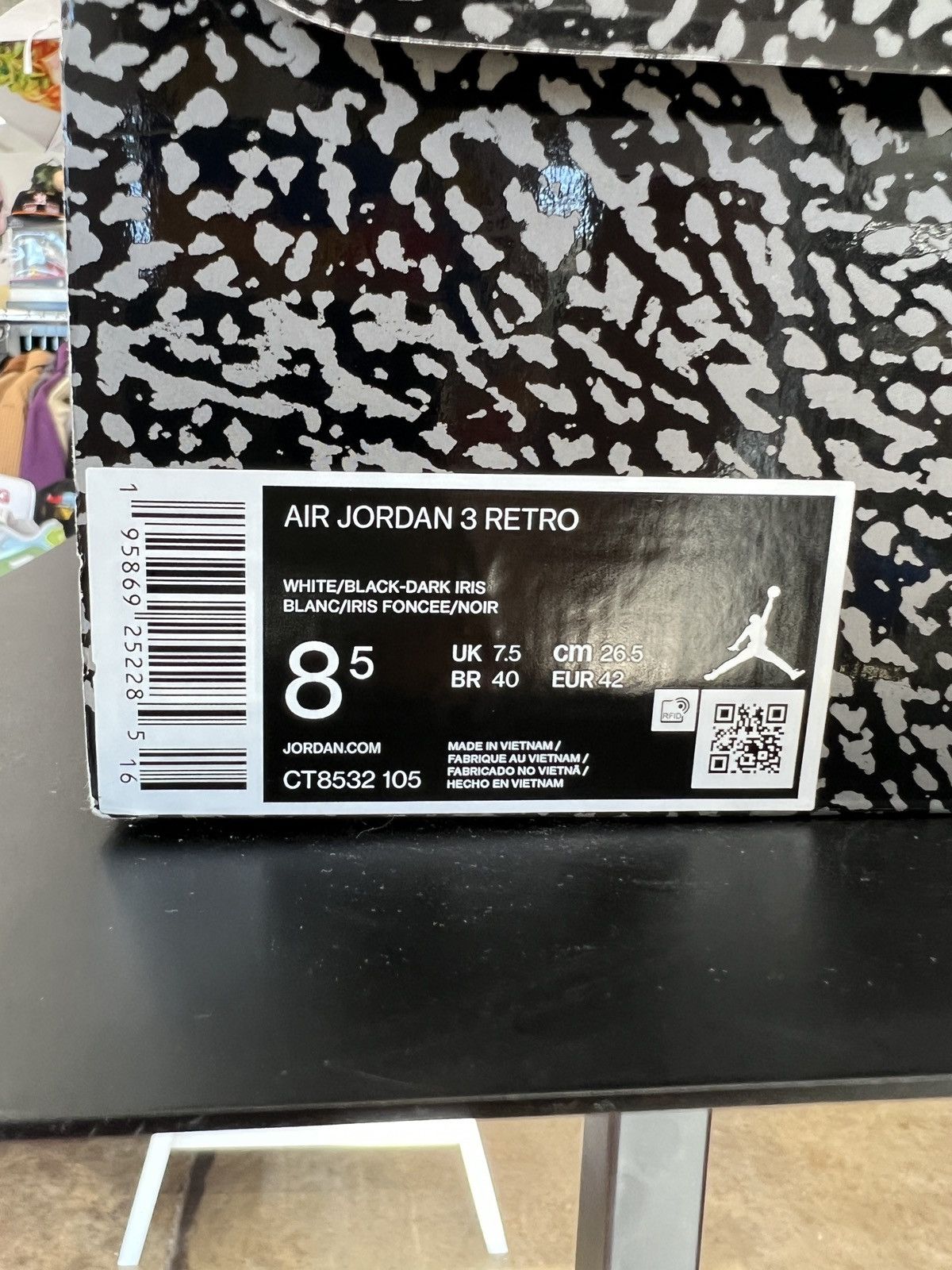 Jordan Brand Jordan 3 Dark Iris Sz. 8.5 Size US 8.5 / EU 41-42 - 9 Thumbnail
