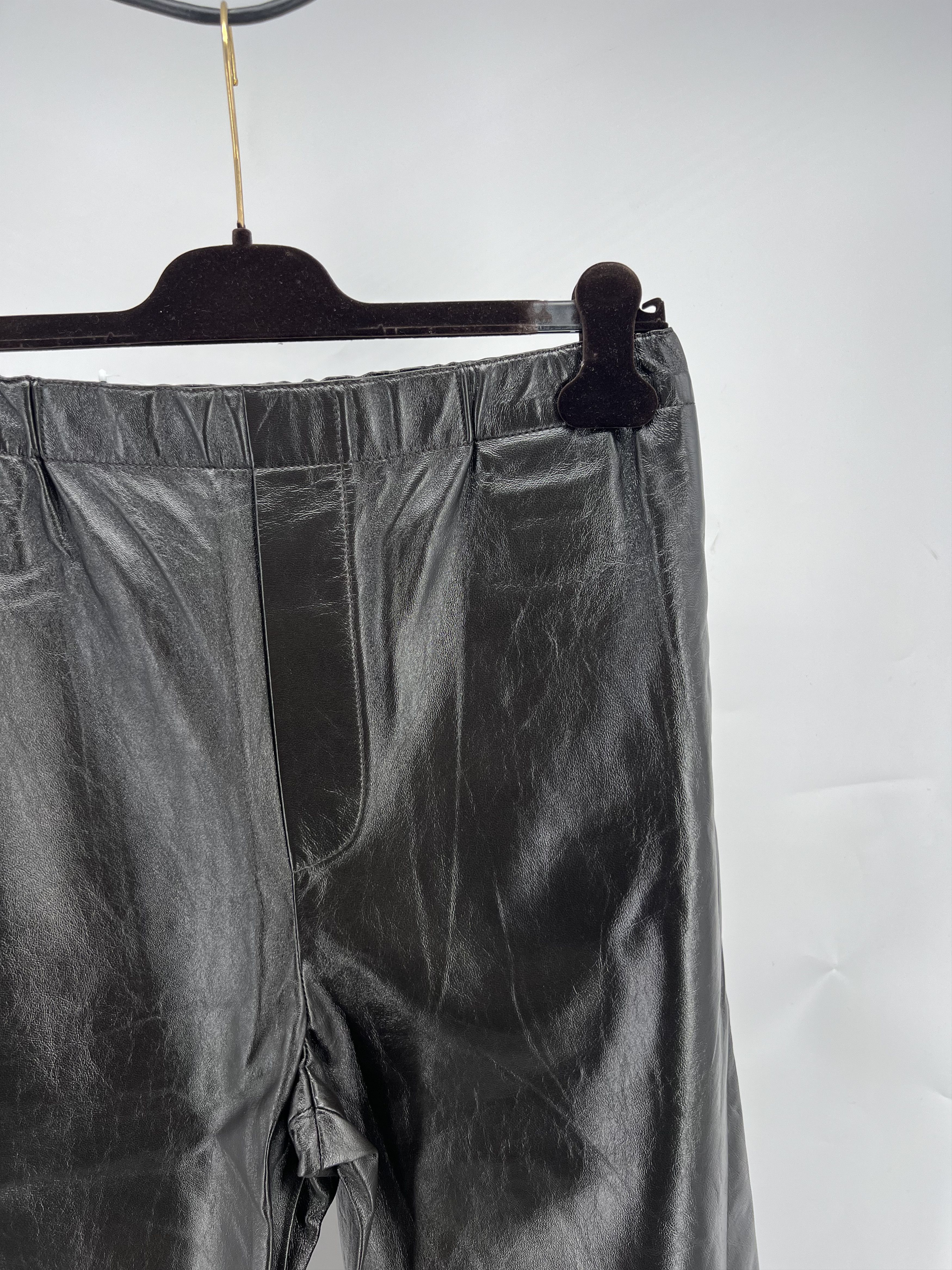 Bottega Veneta Bottega Veneta Leather Straight Trousers Size 38 RRP$4.5k Size 38" / US 16 / IT 52 - 2 Thumbnail