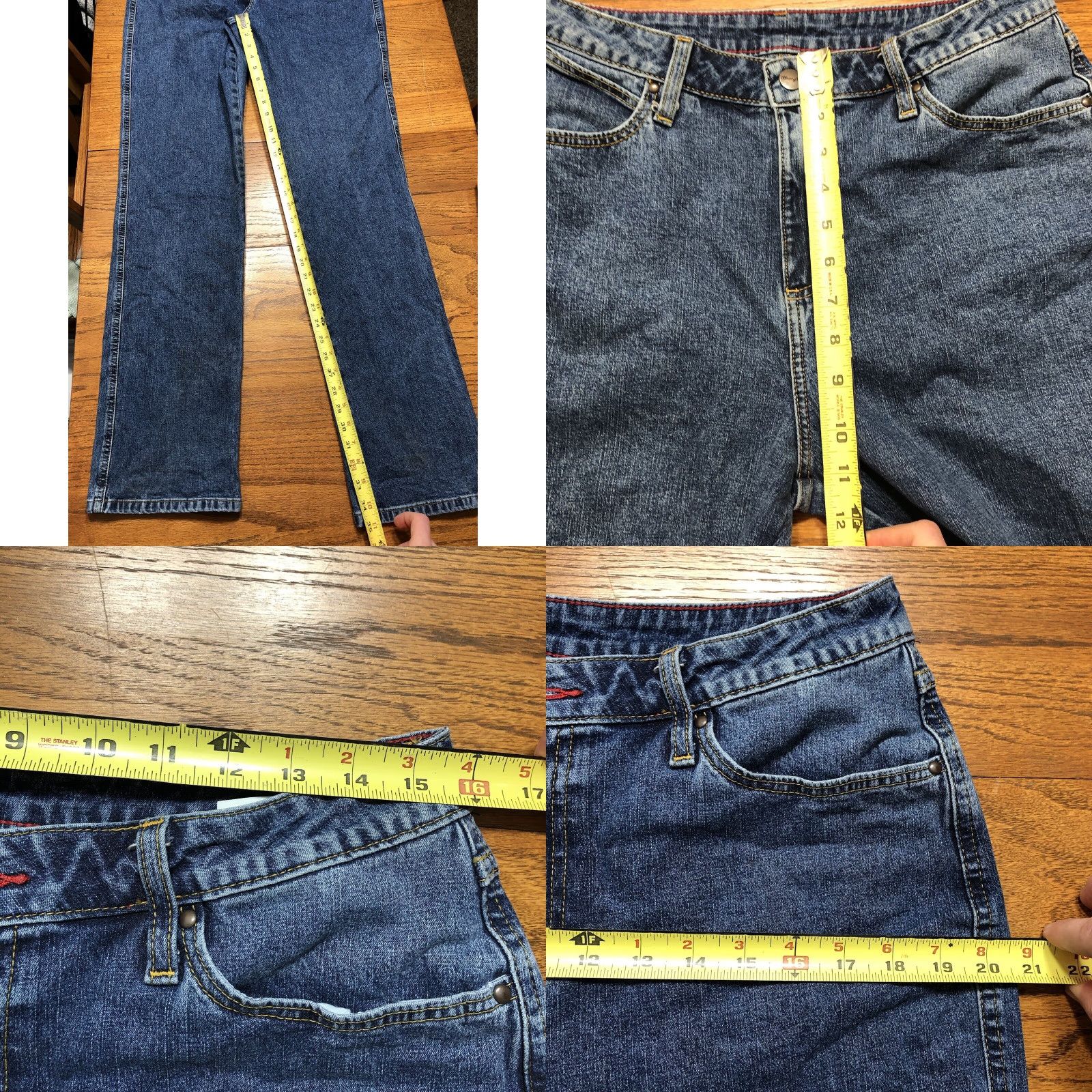Wrangler Vtg Wrangler Cowboy Cut Slim High Rise Jeans 18MWZ Womens 9 X 35 Blue Western Slim Jeans Womens 9 X35 Blue Size 30" / US 8 / IT 44 - 9 Thumbnail