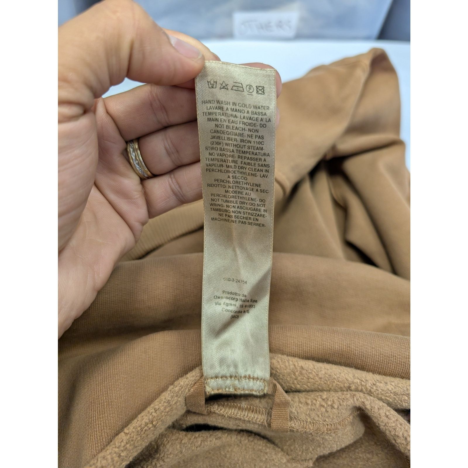 Rick Owens o1rshd1 Crewneck Sweatshirt in Khaki Brown Size US L / EU 52-54 / 3 - 9 Thumbnail